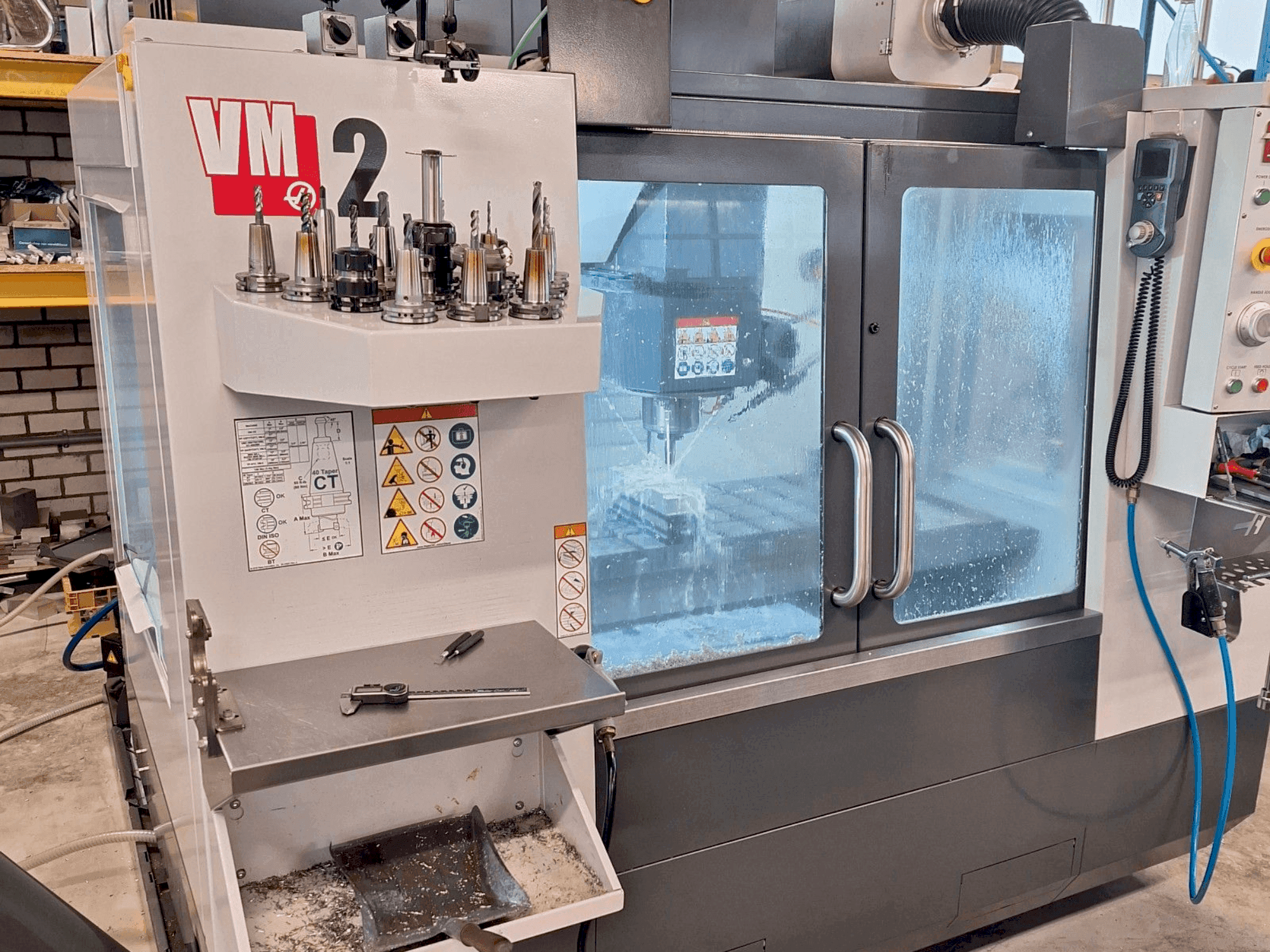 Front view of HAAS VM-2  machine