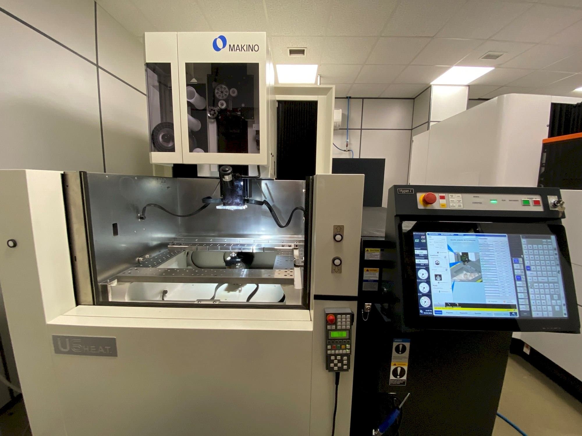 Front view of Makino U6 H.E.A.T. machine