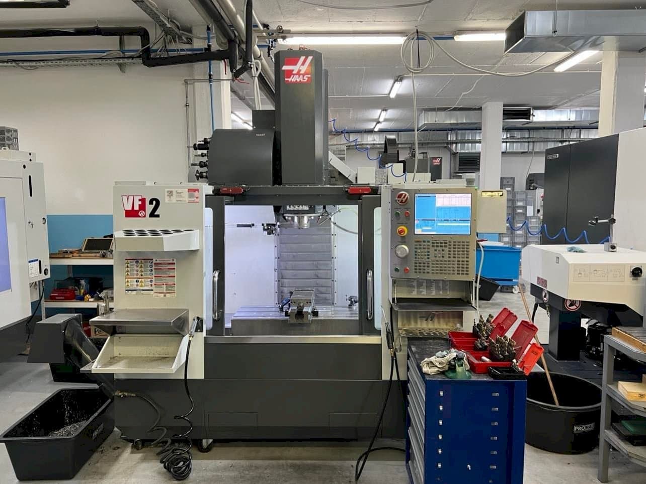 Front view of HAAS VF-2 machine