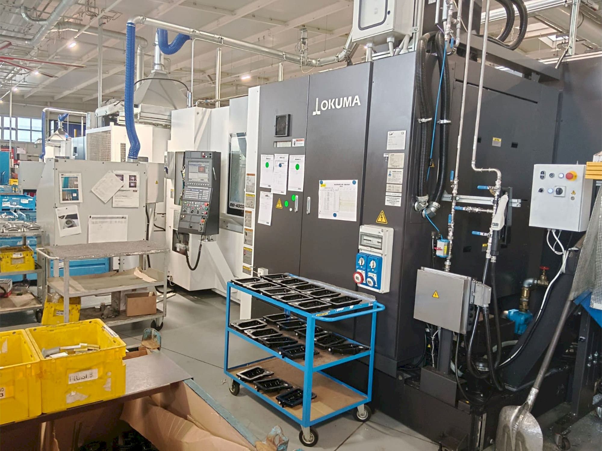 Front view of Okuma MB-4000H machine