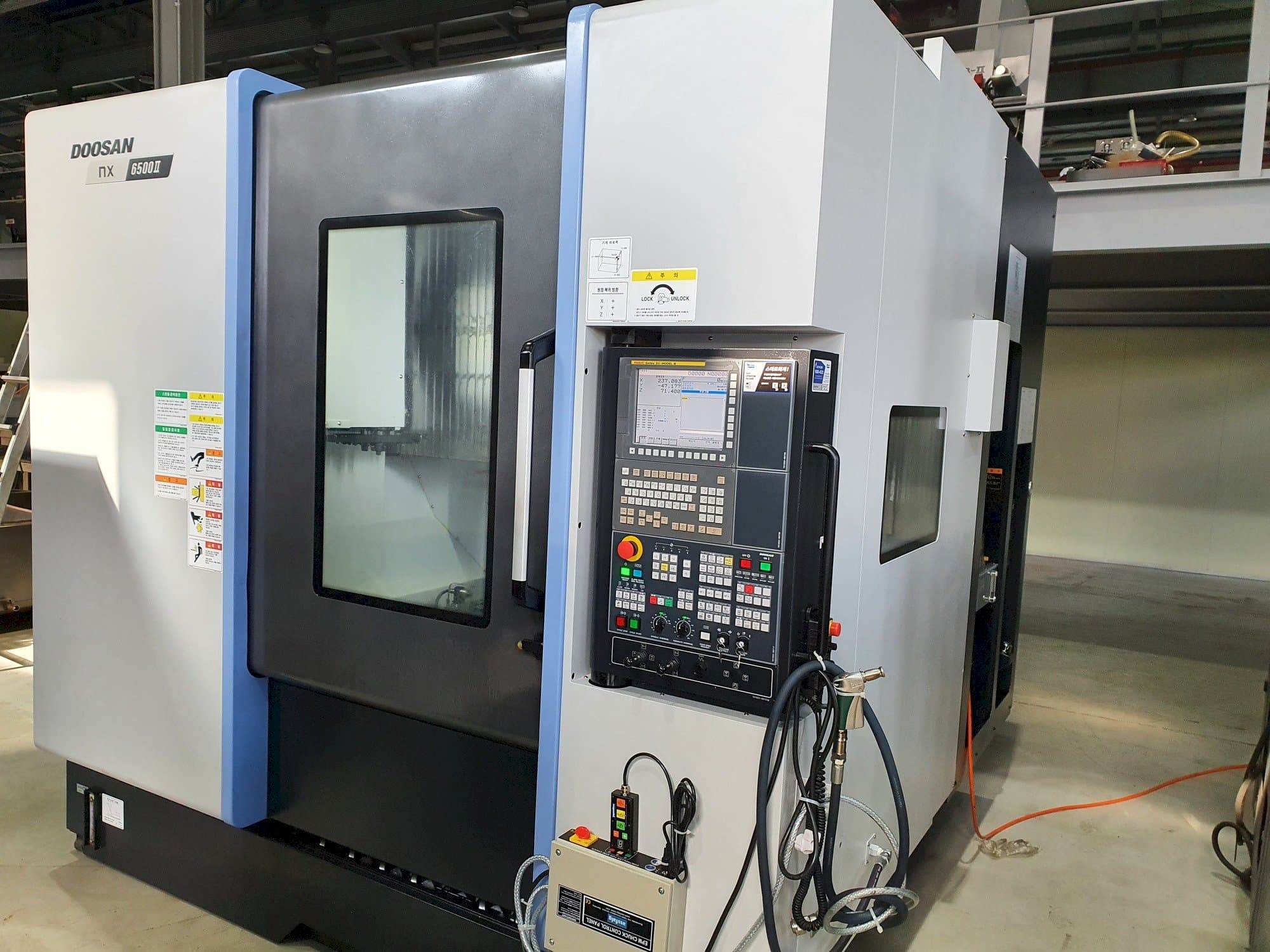 Front view of Doosan NX6500Ⅱ machine