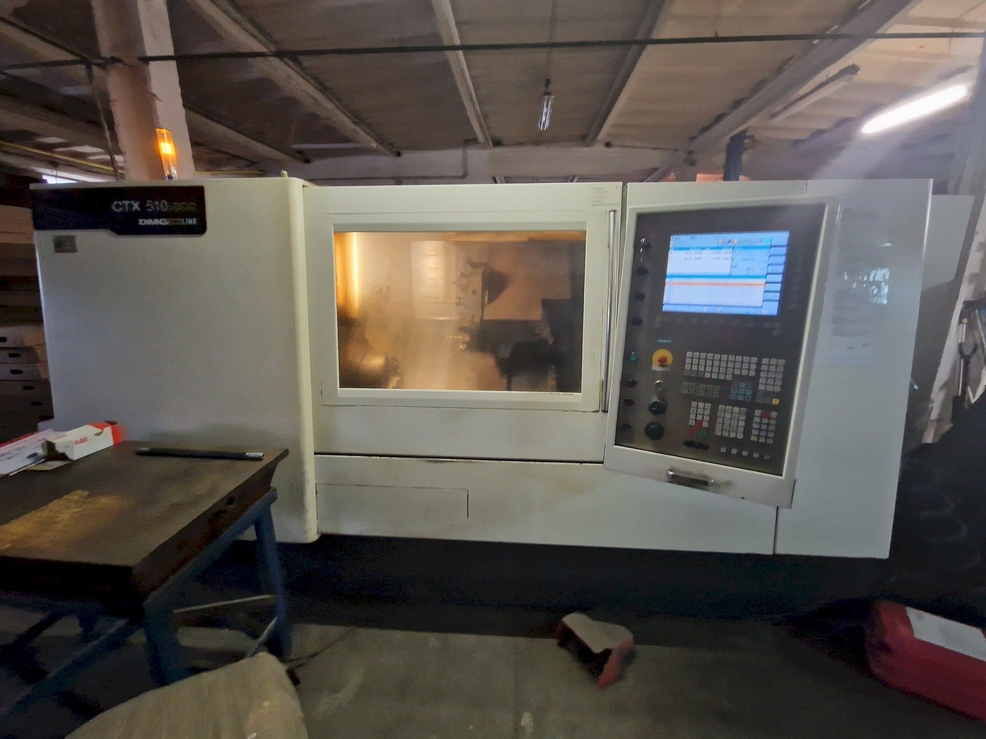 Front view of DMG CTX 510 eco machine