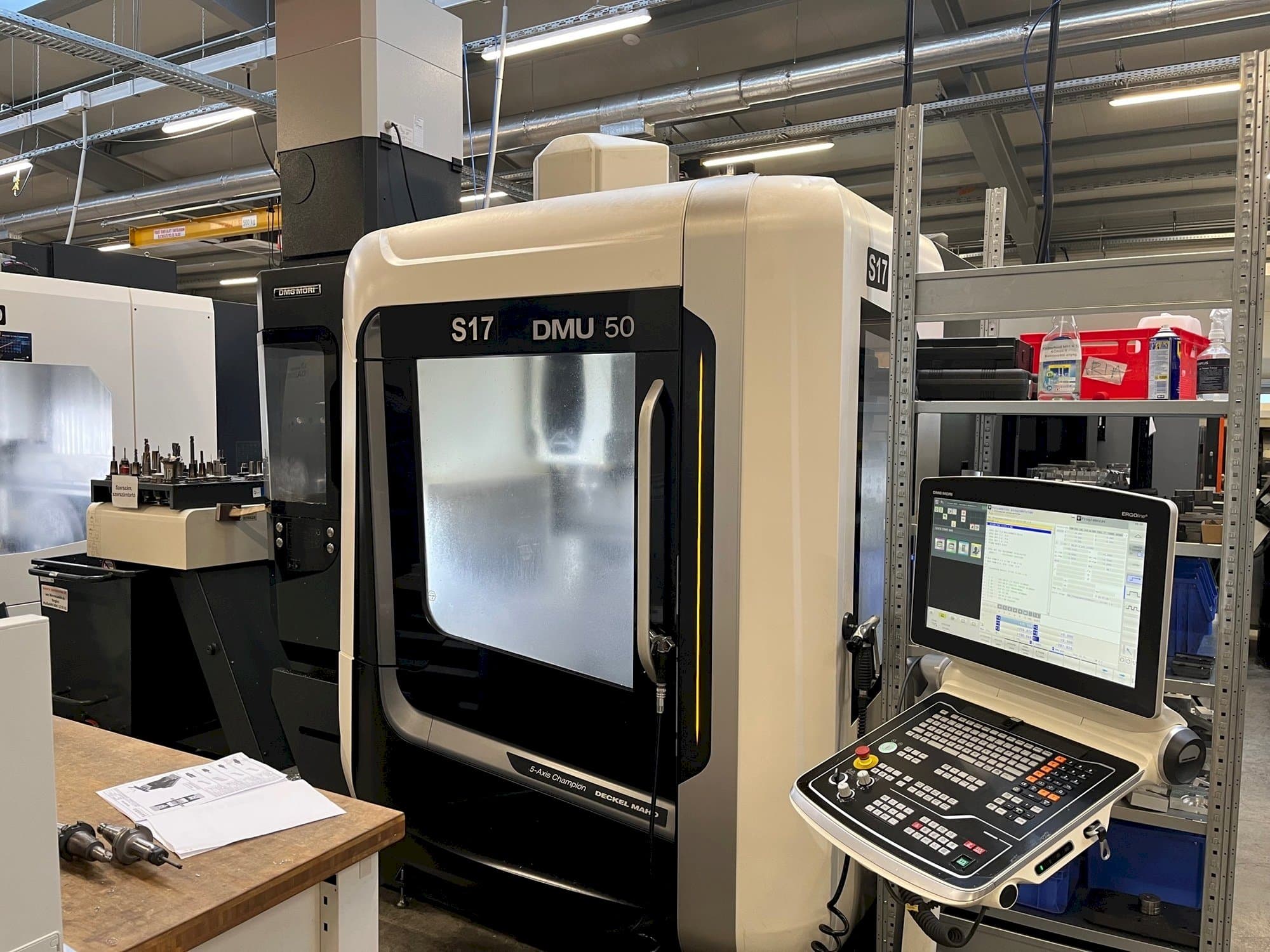 Front view of DMG MORI DMU 50  machine