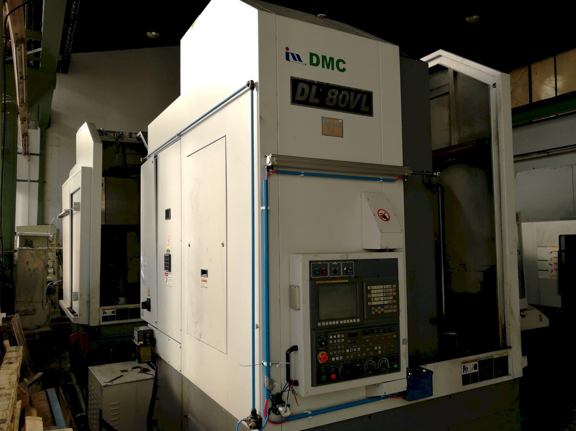 Left view of DMC DL 80VL Machine