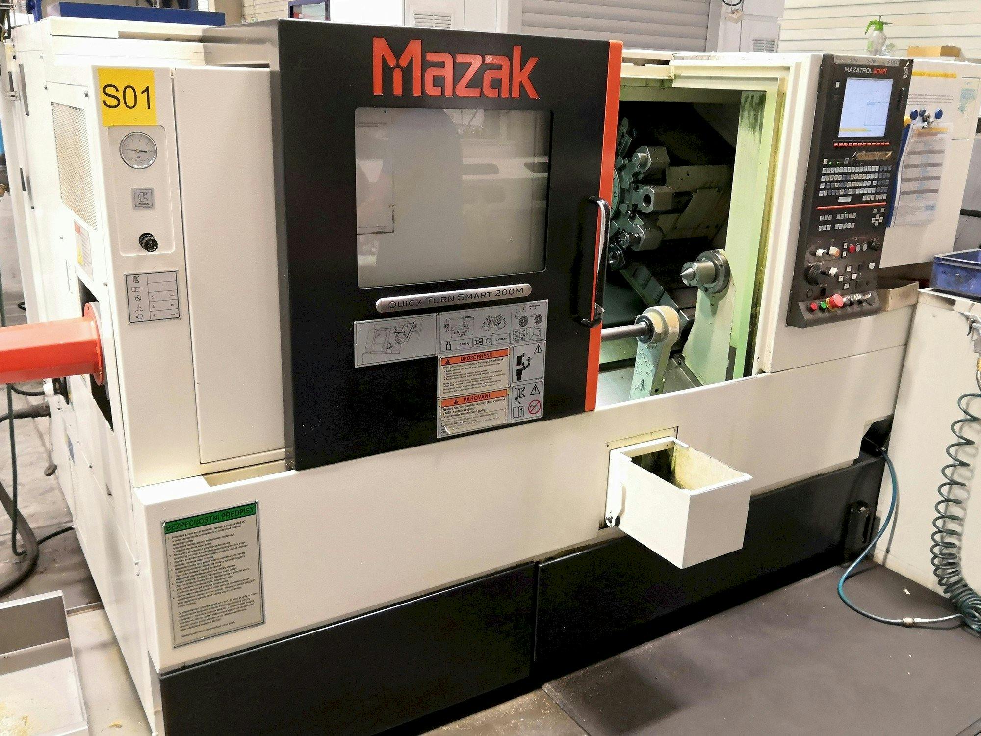 Front view of Mazak Quick Turn Smart 200M  machine