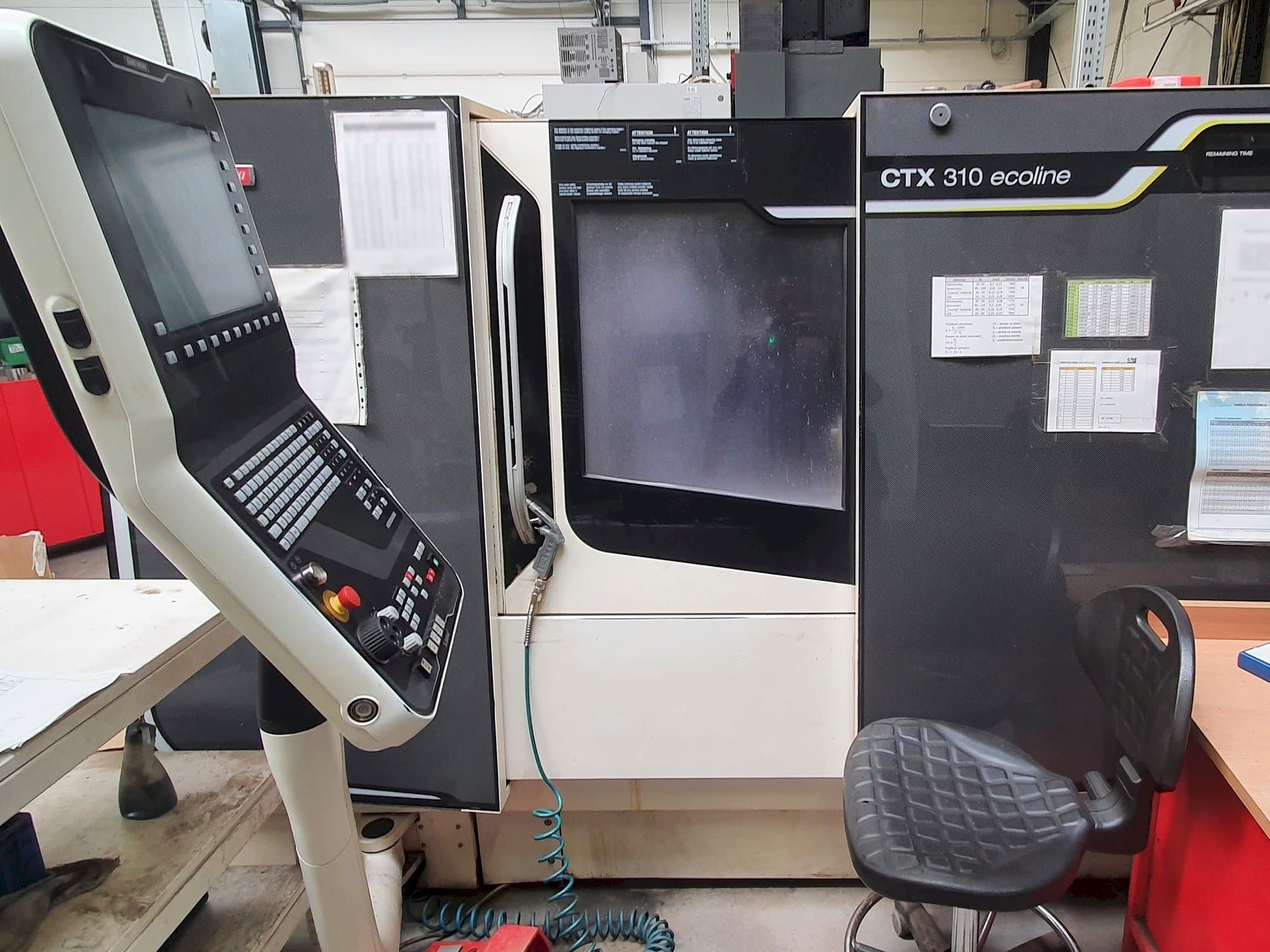 Front view of DMG MORI SEIKI CTX machine