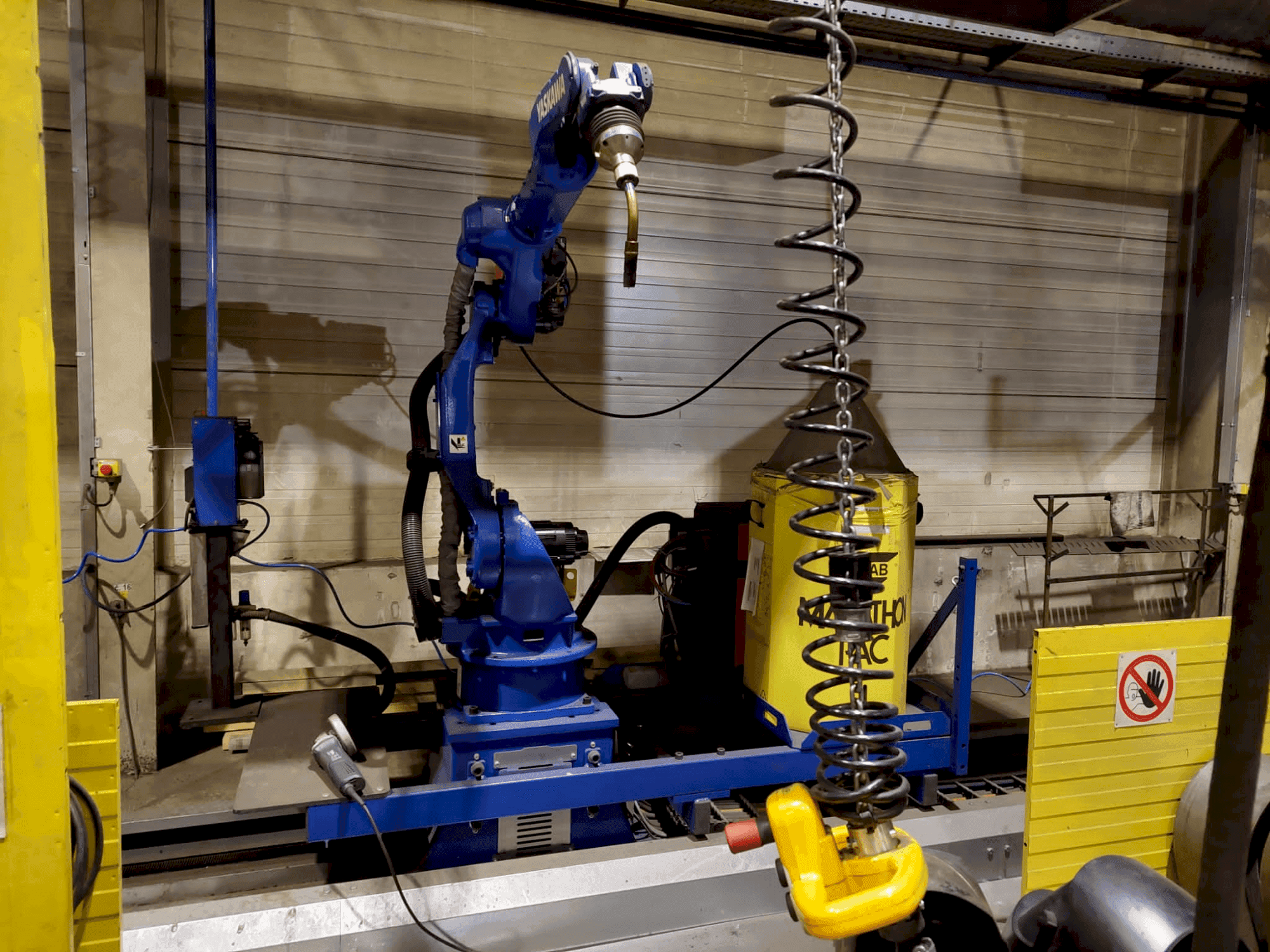 Front view of Yaskawa MA2010 Welding Station  machine