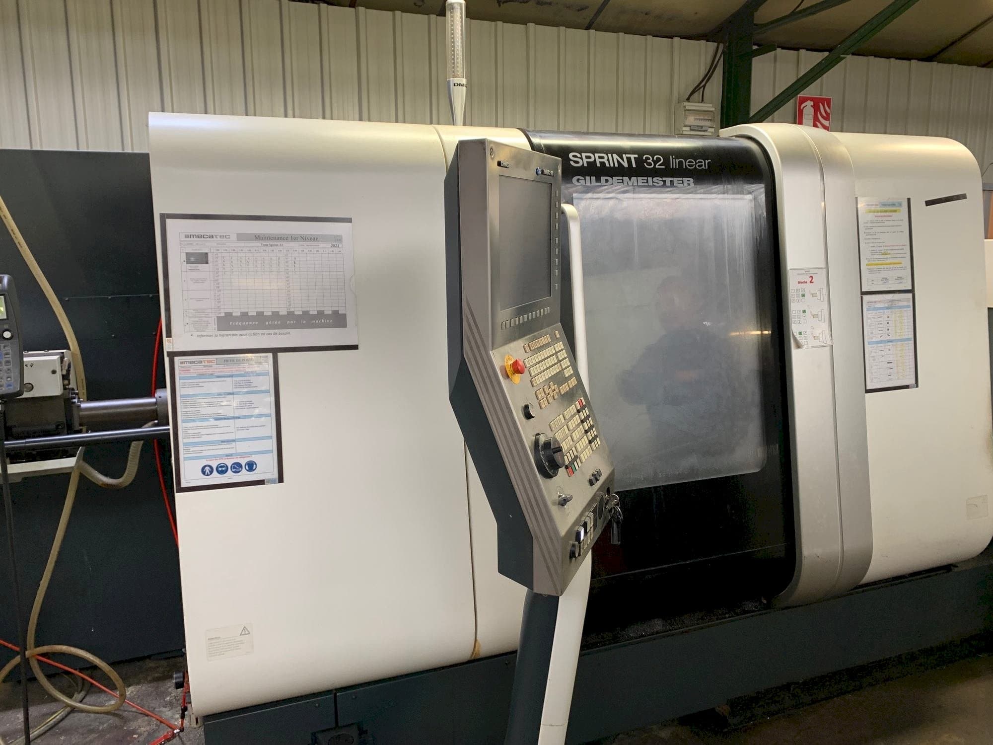 Front view of DMG SPRINT 32 linear machine