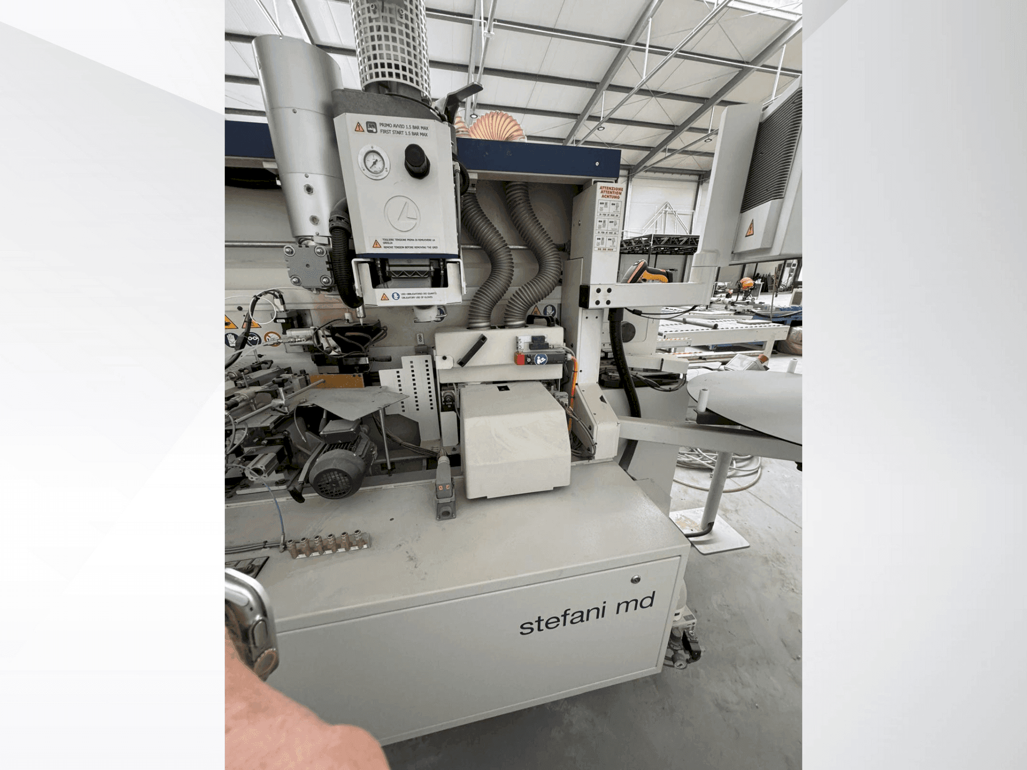 Front view of SCM STEFANI MD machine