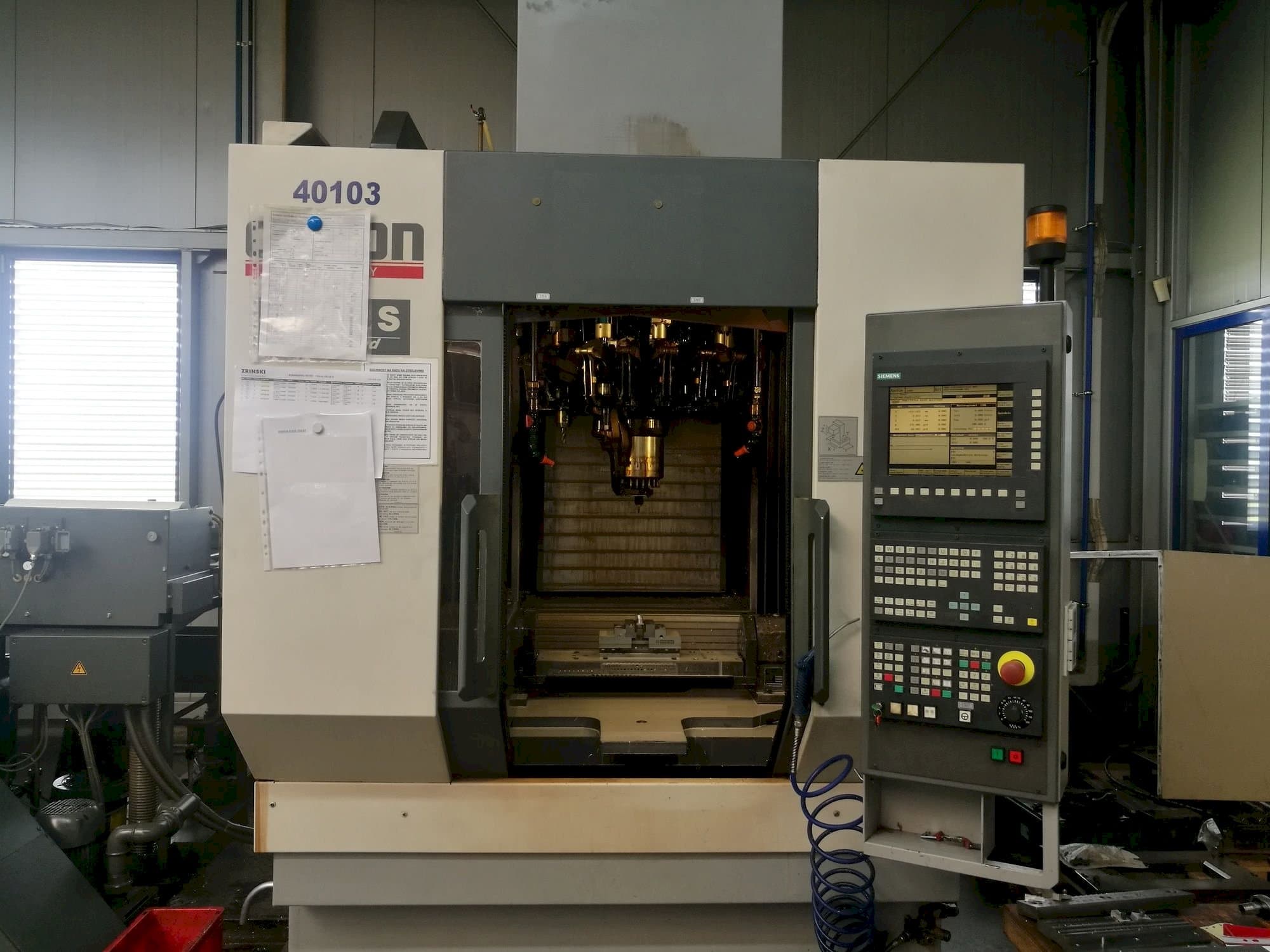 Front view of CHIRON FZ12S machine