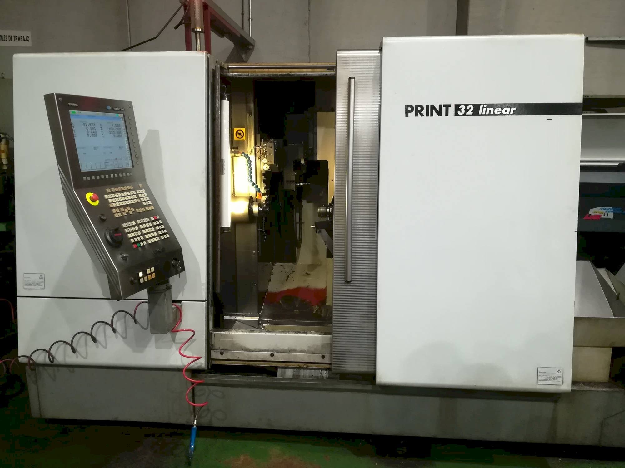 Front view of Gildemeister Sprint 32 linear machine