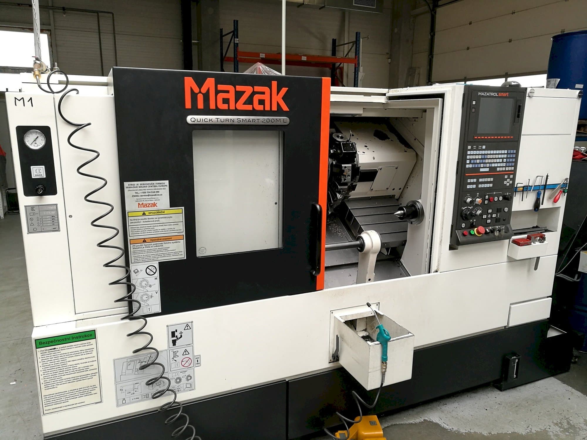 Front view of Mazak Quick Turn Smart 200 ML machine
