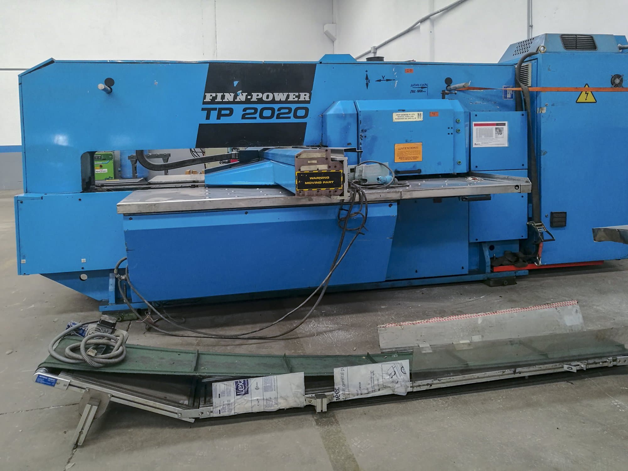 Front view of Finn-Power TP 2020 machine