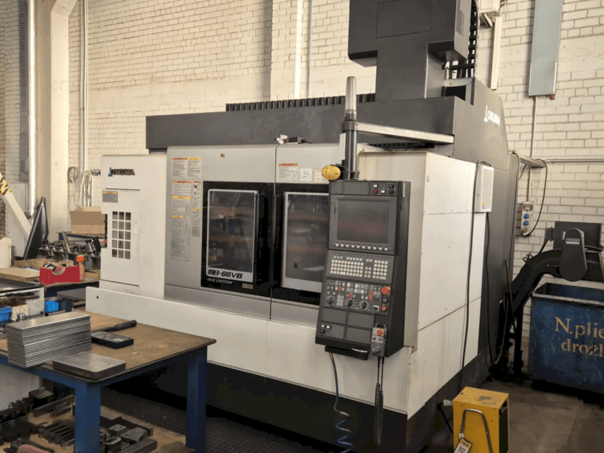 Front view of Okuma MB-66VB machine