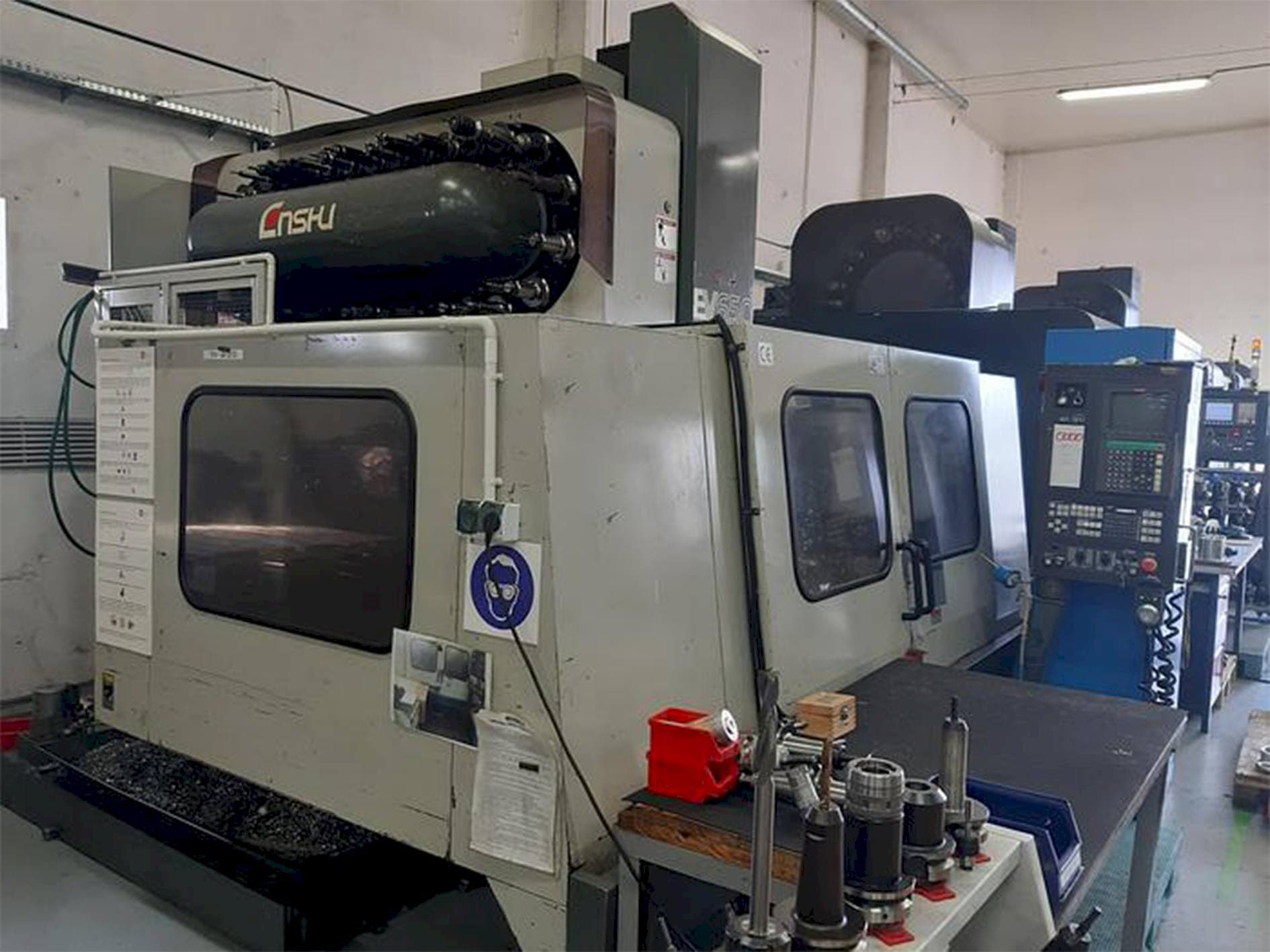 Front view of Enshu EV 650 machine