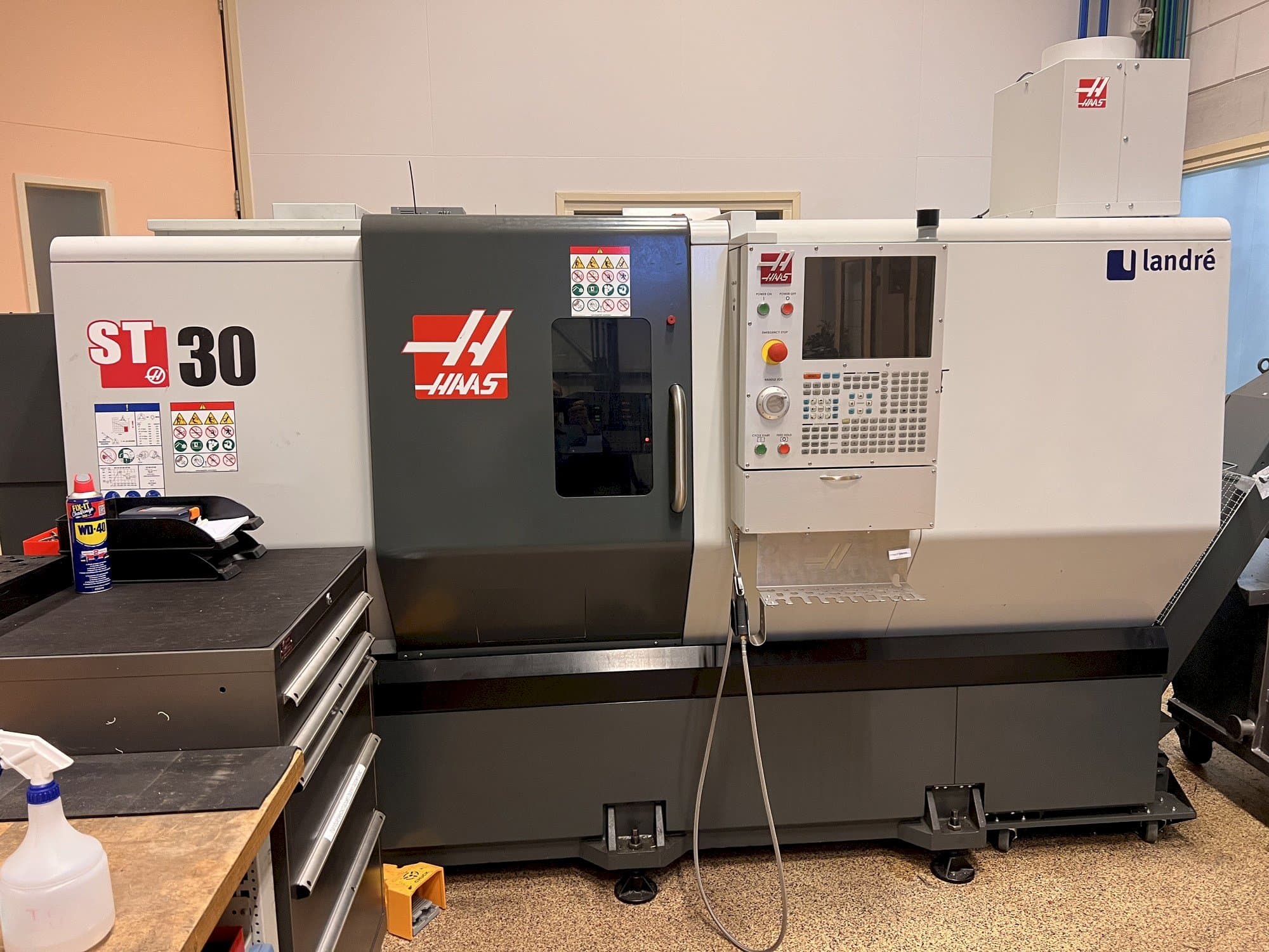 Front view of HAAS ST30  machine