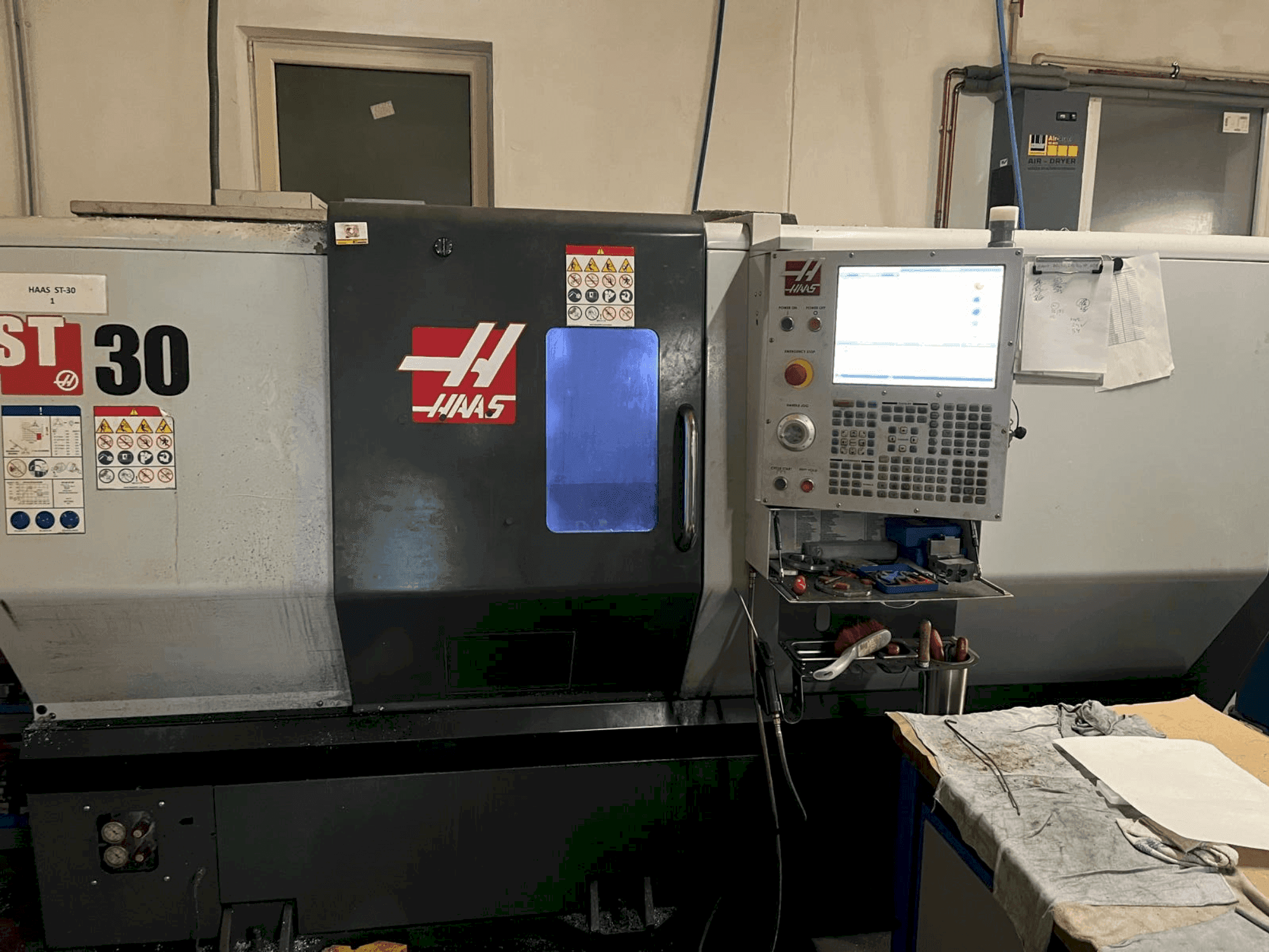 Front view of HAAS ST-30  machine