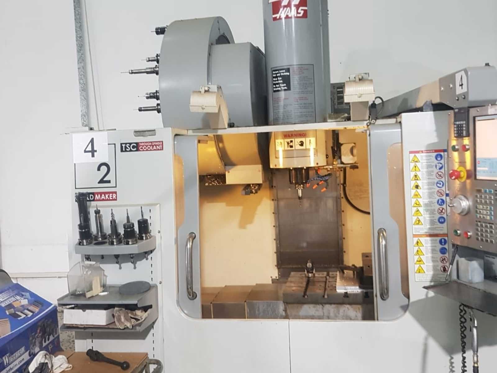 Front view of HAAS VM-2 machine