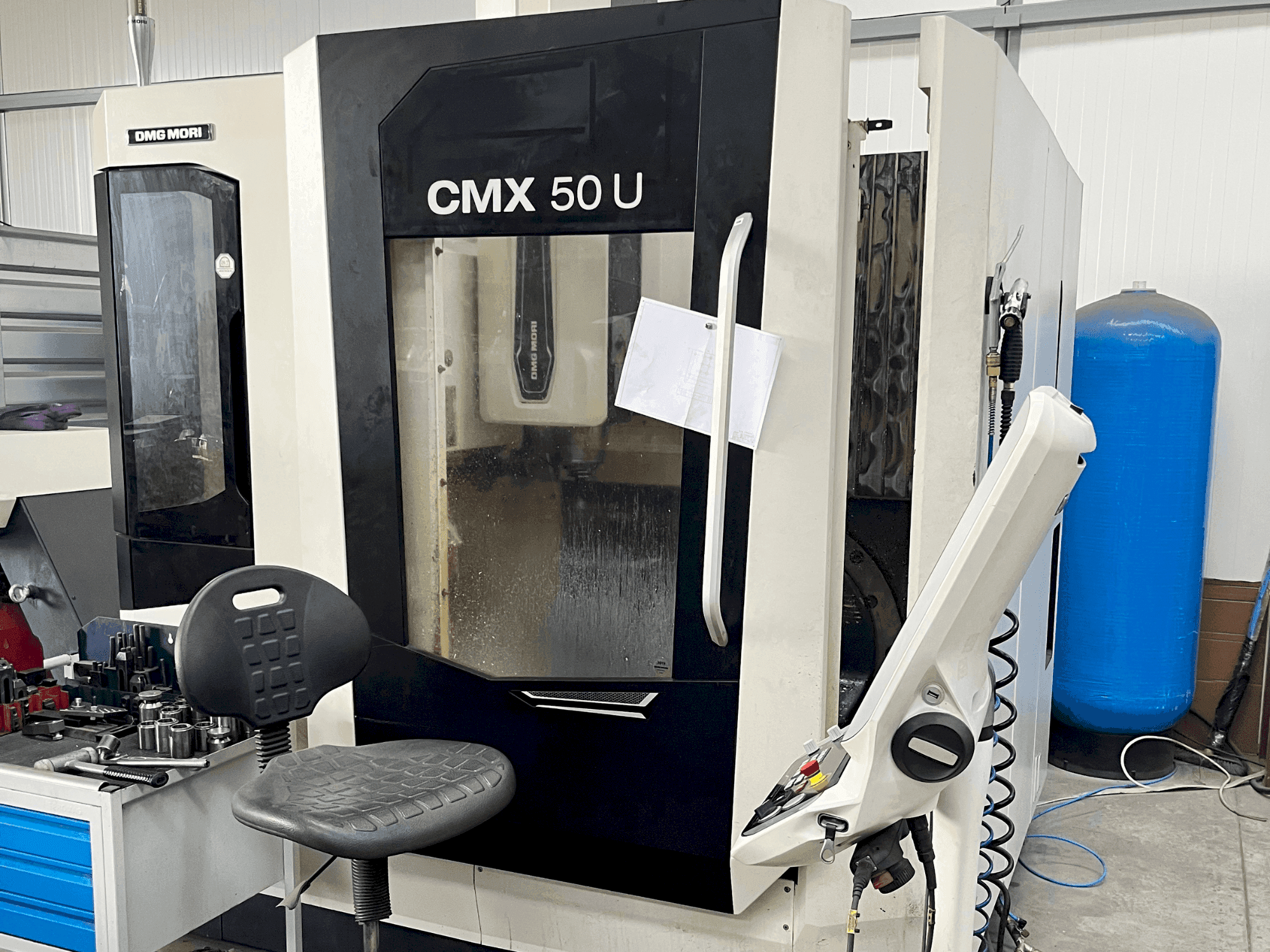 Front view of DMG MORI CMX 50 U machine