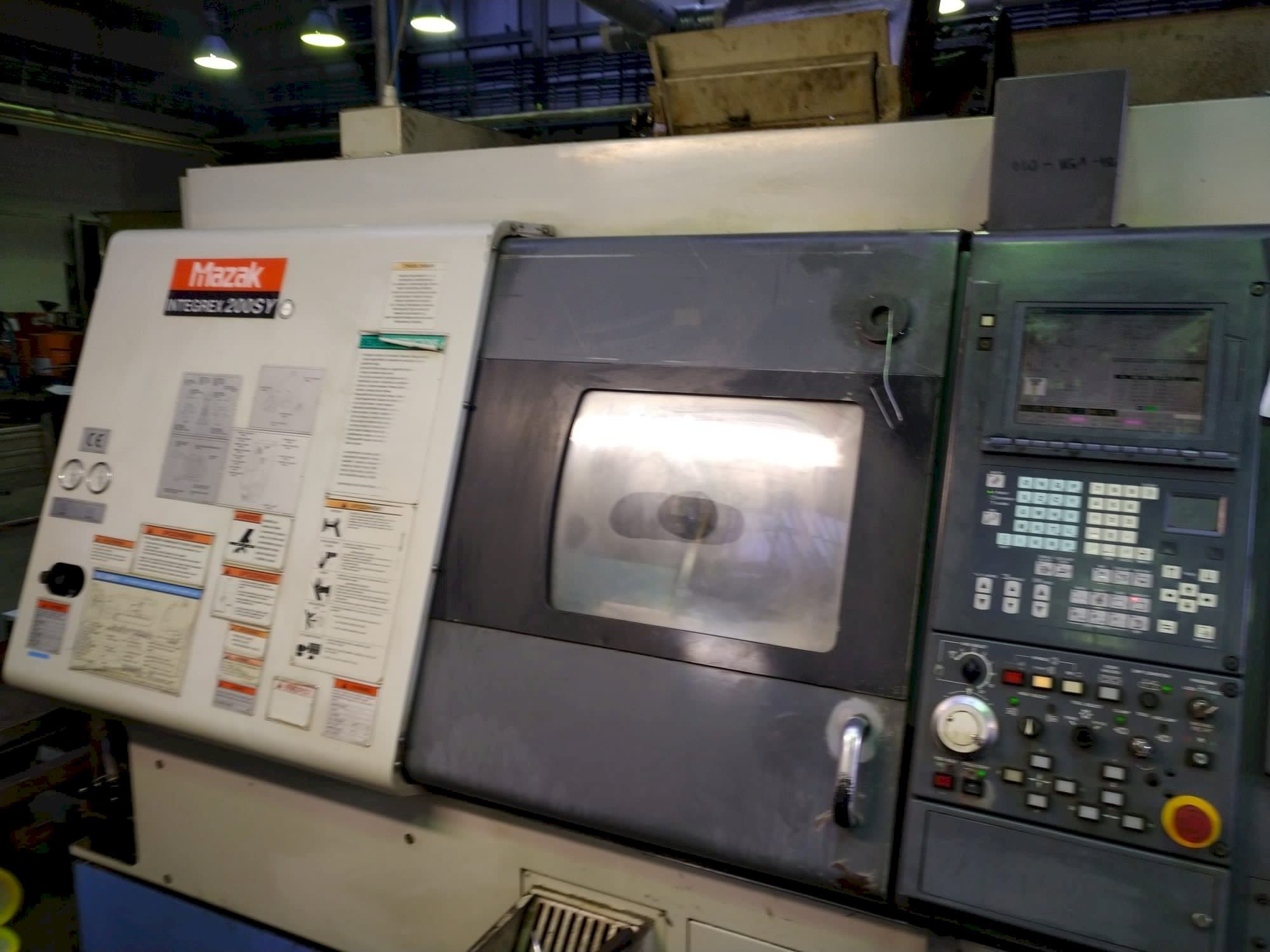Left side view of Mazak Integrex 200 SY machine