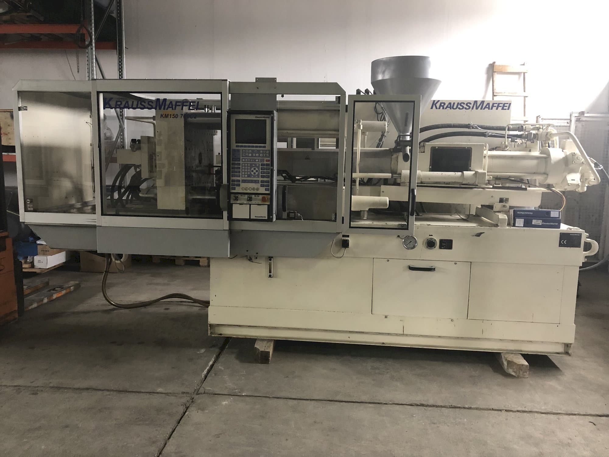 Front view of Krauss Maffei 150-700 C2 machine