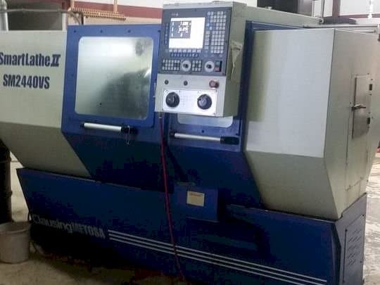 Front view of Clausing METOSA Smart Lathe II SM2440VS machine