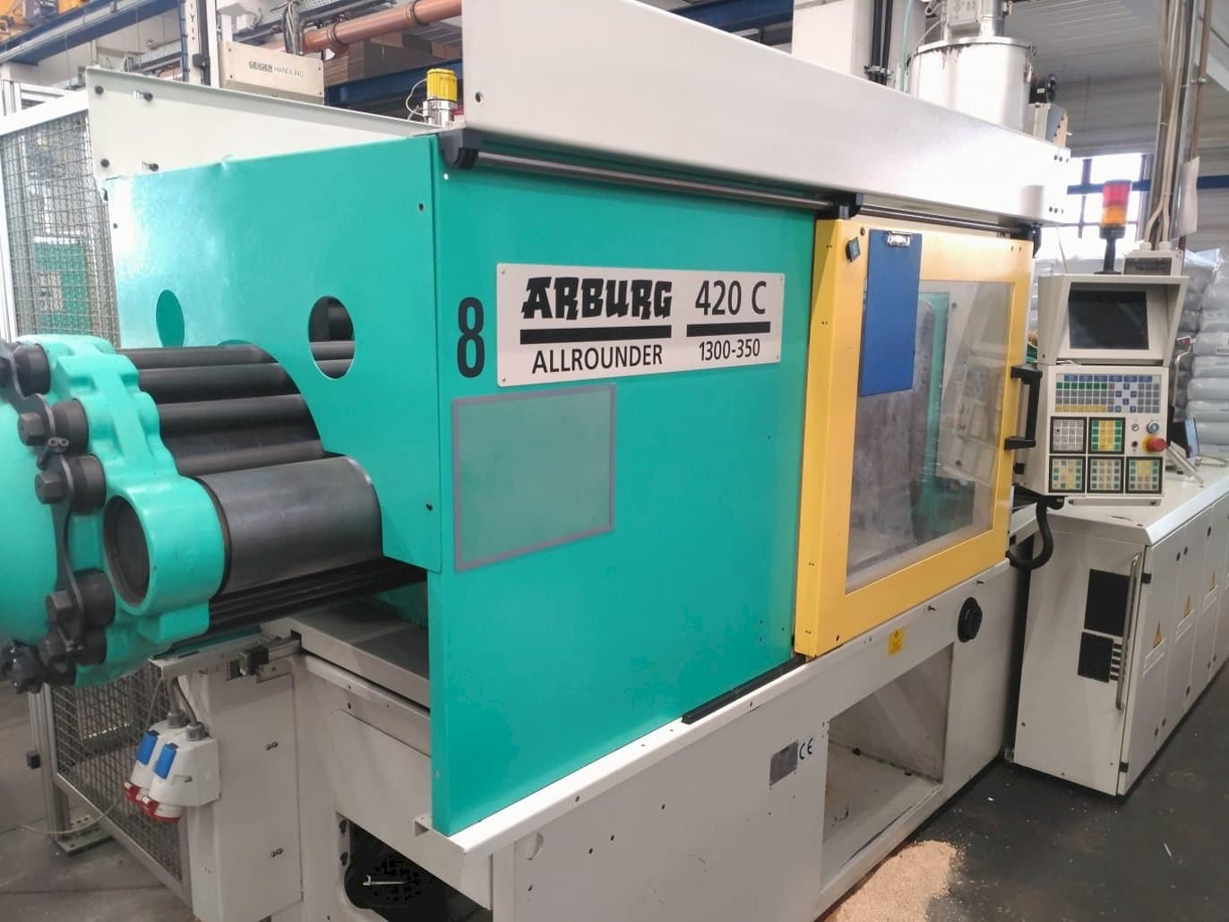 Front view of Arburg 420 C 1300-350 machine