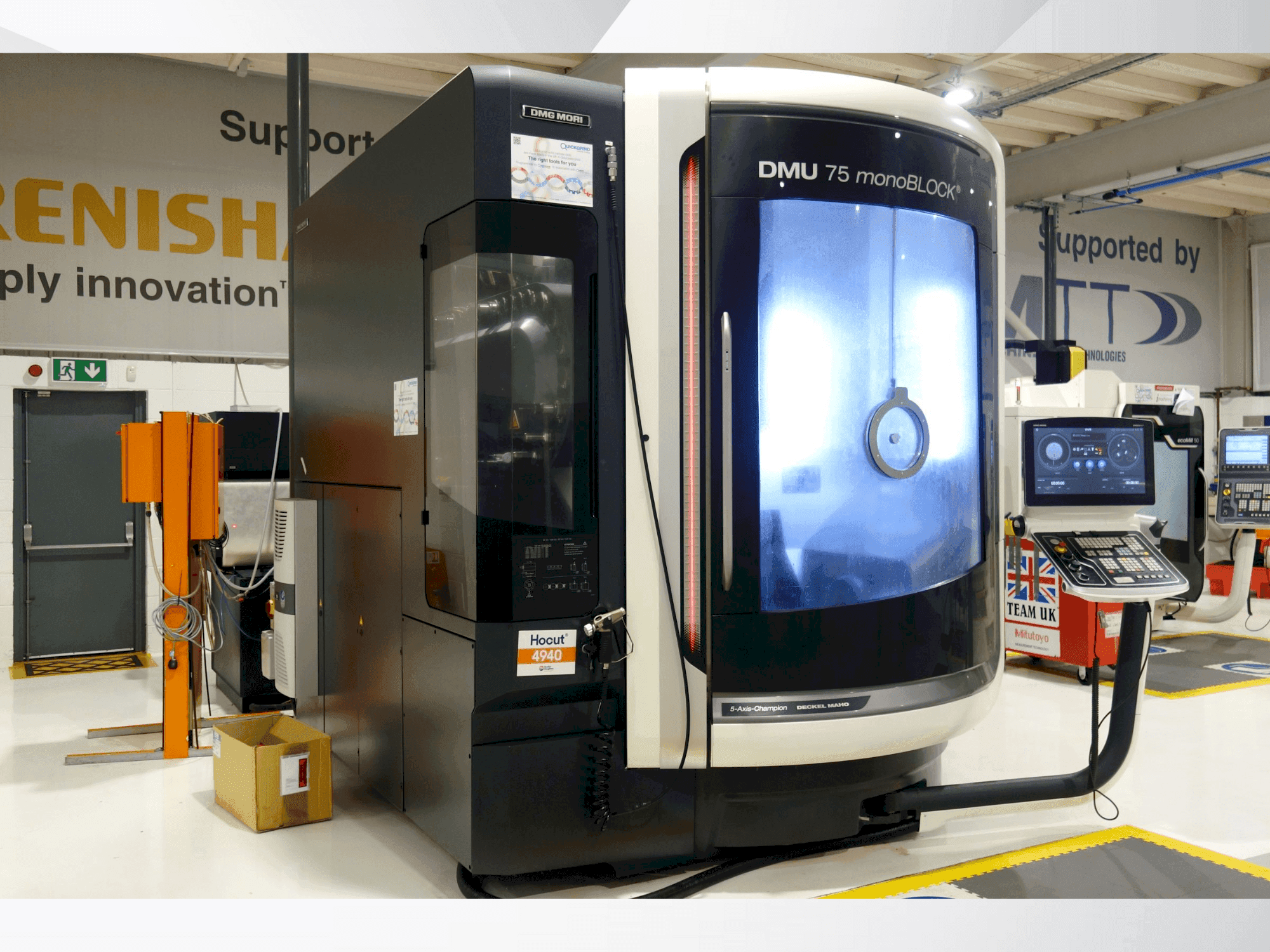 Front view of DMG MORI DMU 75 Monoblock machine