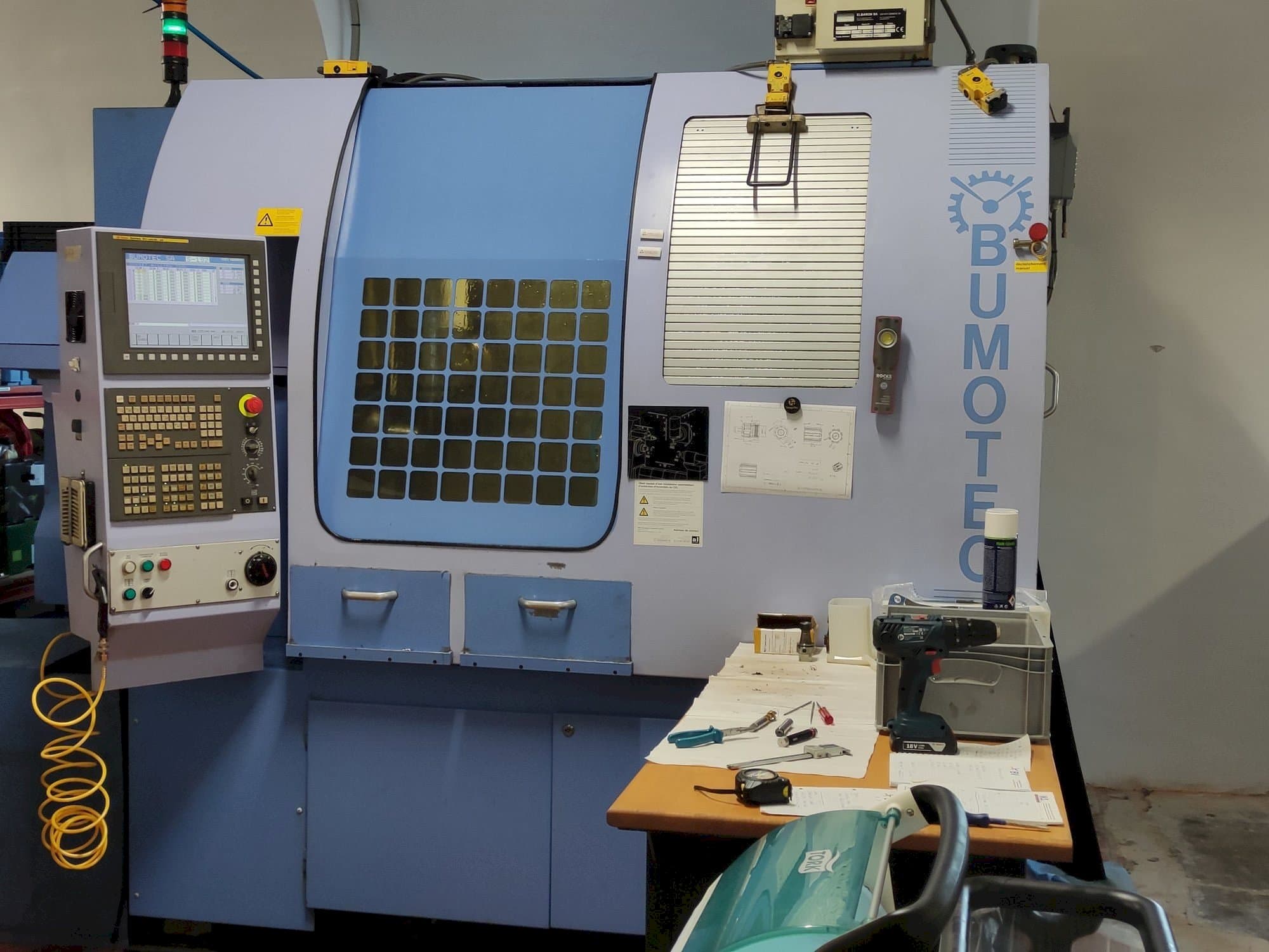 Front view of Bumotec S-192FT machine