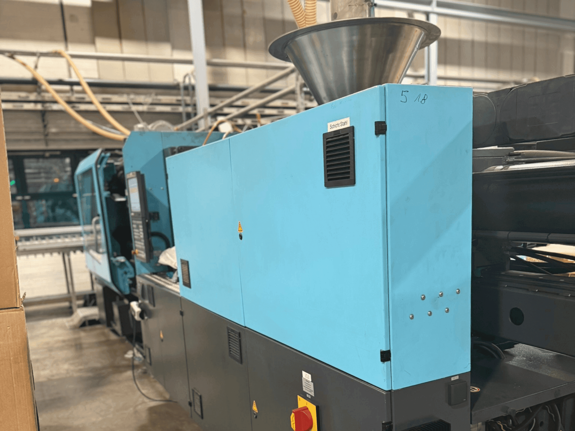 Front view of SUMITOMO SHI DEMAG El-Exis S250/630-1600 machine