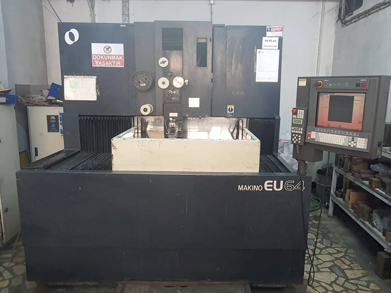 Front view of Makino EU64 machine