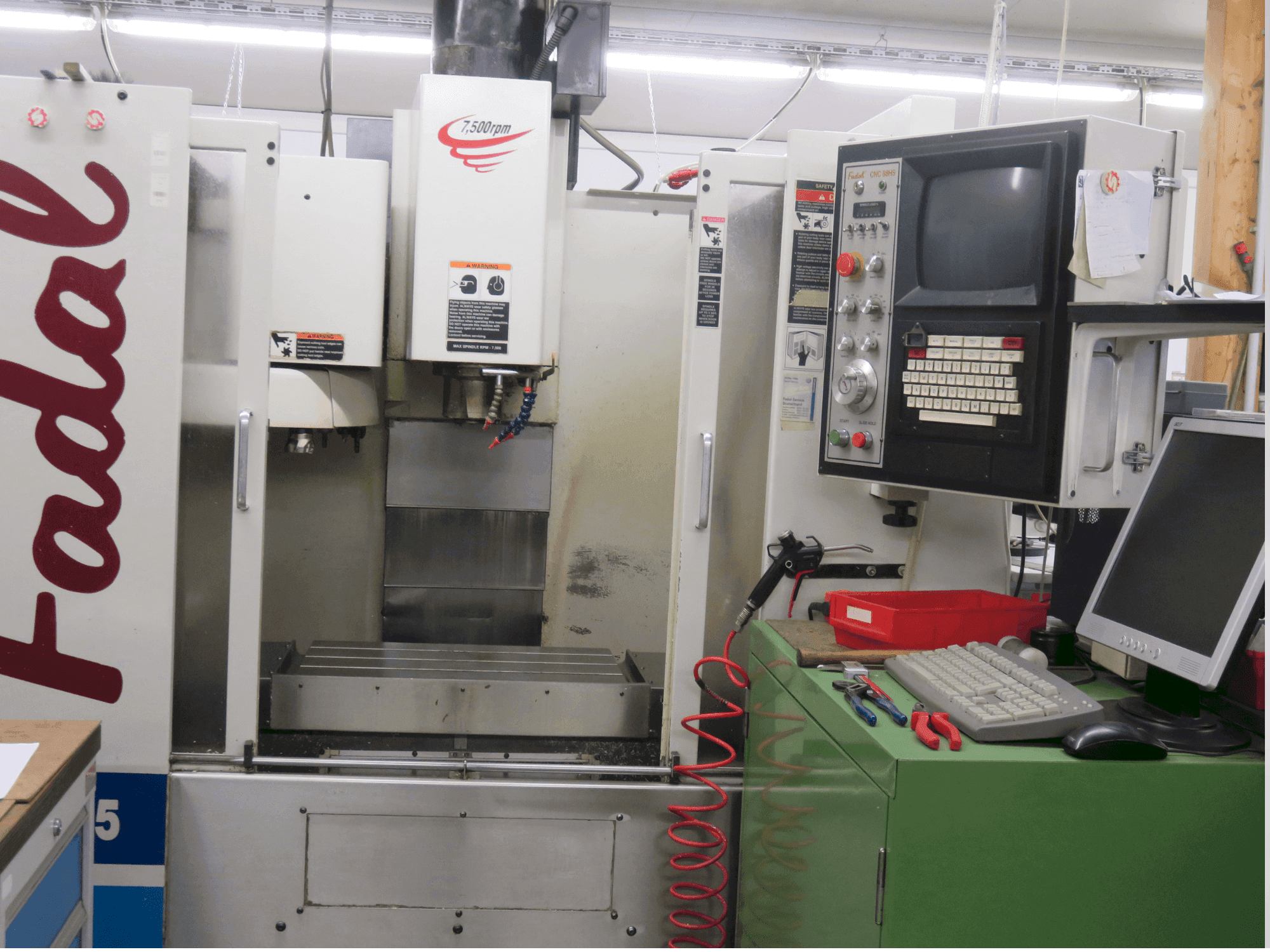 Front view of FADAL VMC 15  machine