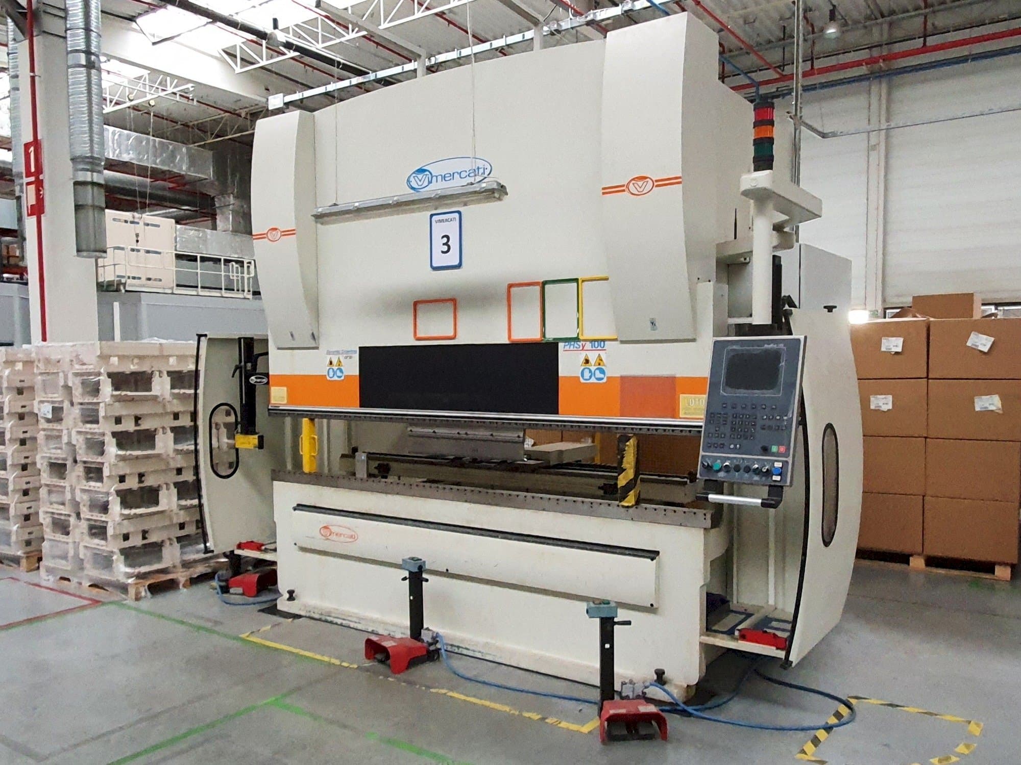 Front view of Vimercati PHSY 100x3050  machine
