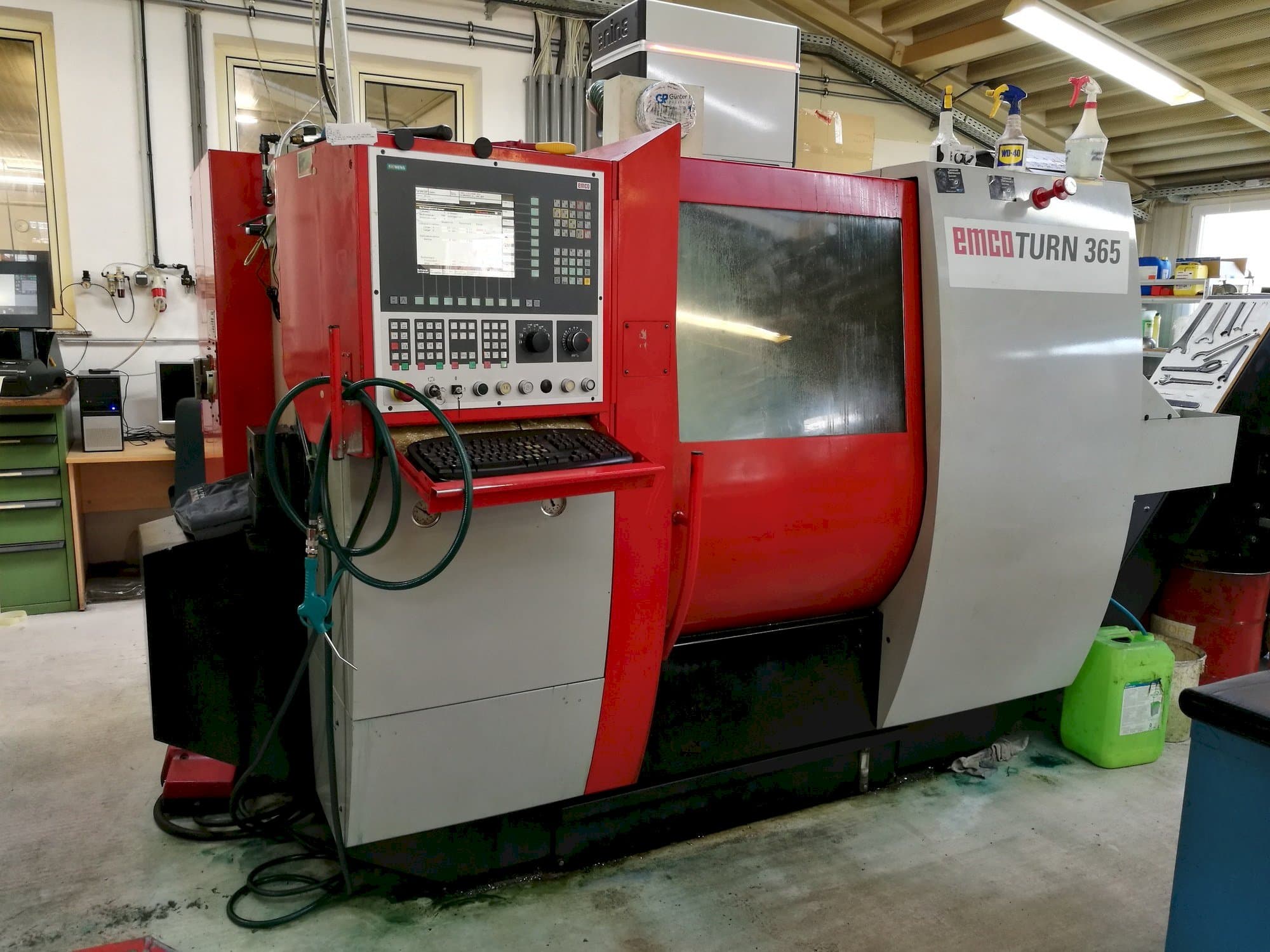 Left view of EMCO TURN 365  machine