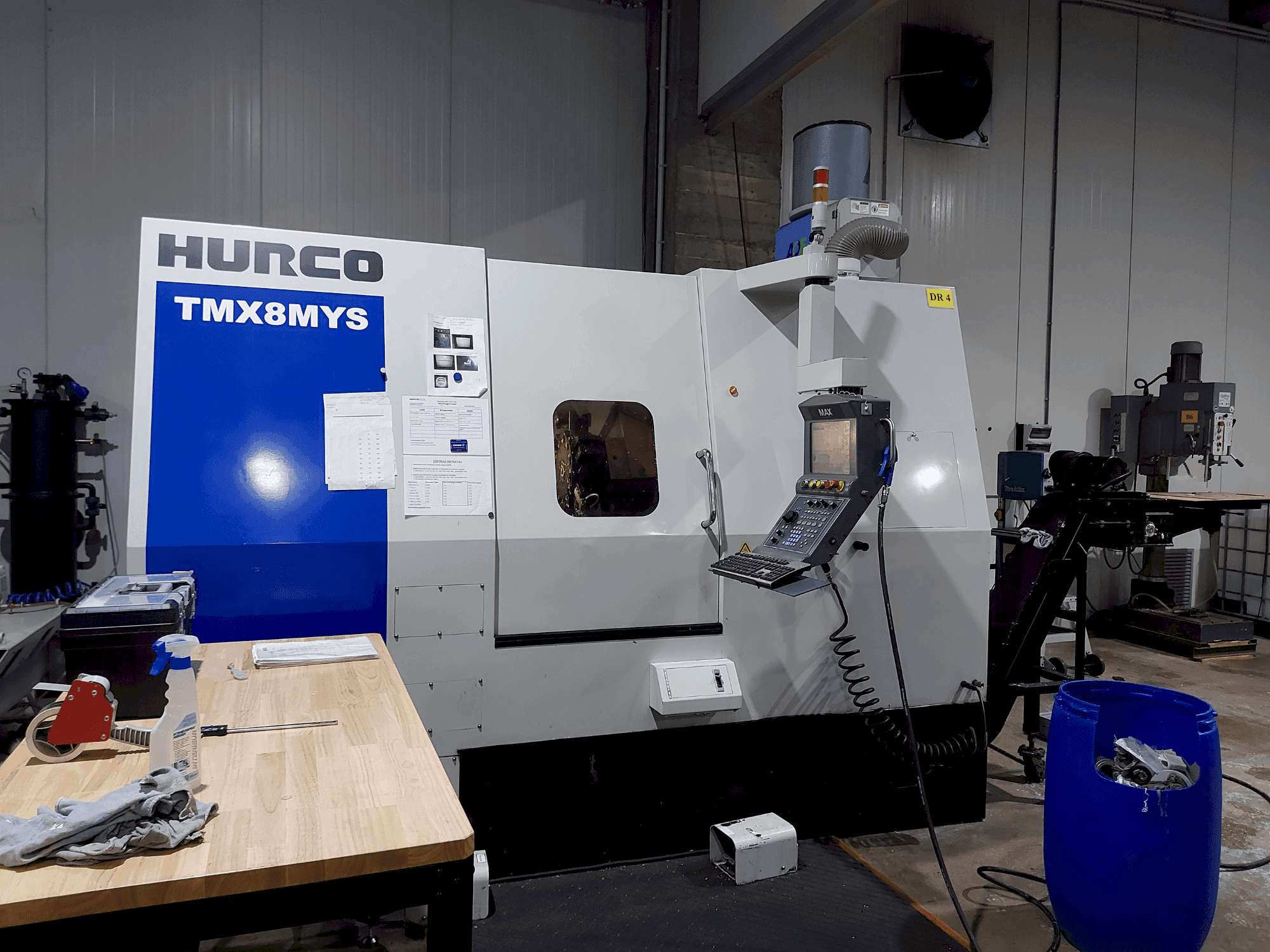 Front view of Hurco TMX 8MYS  machine