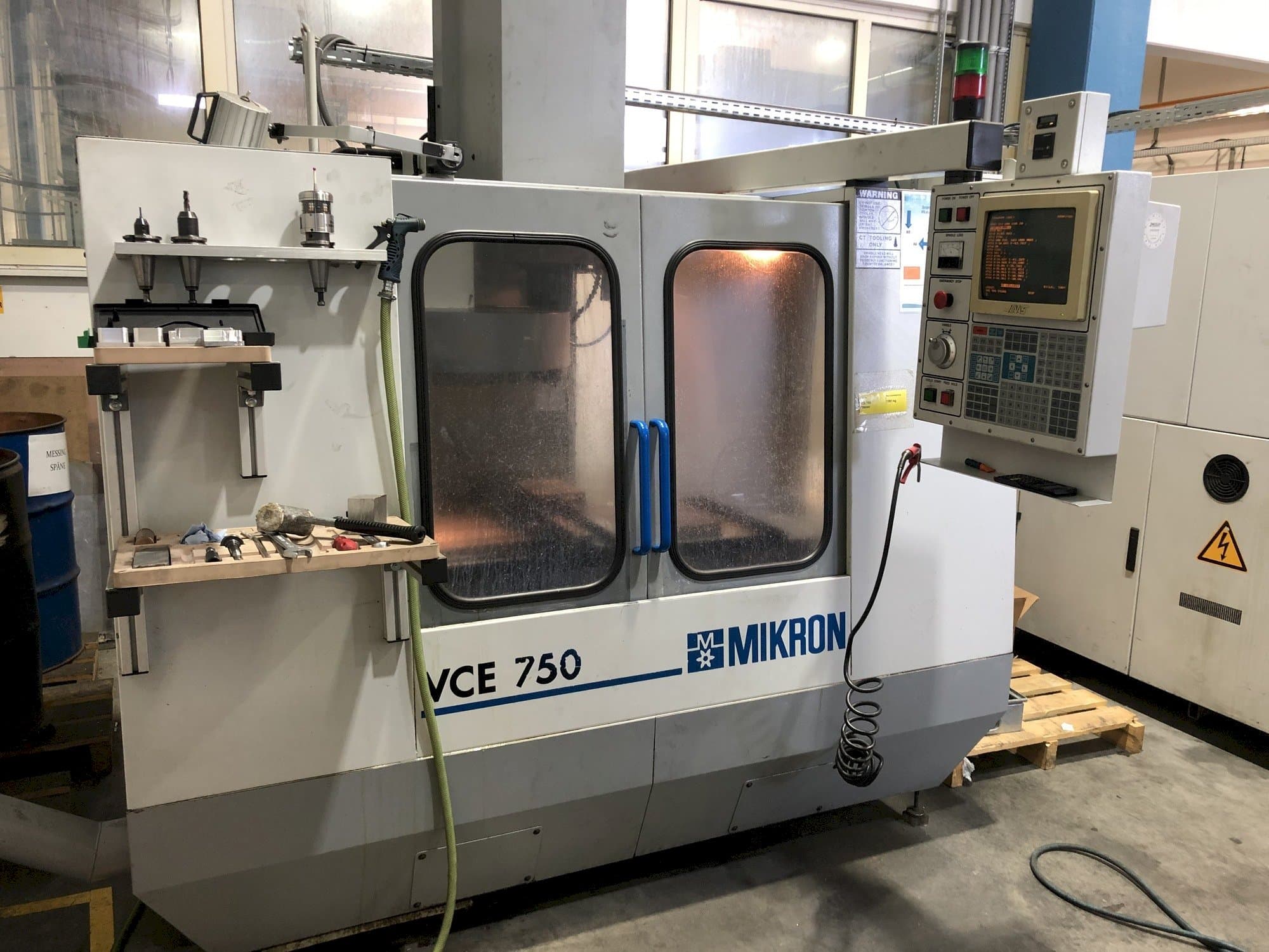 Front view of MIKRON VCE 750 machine