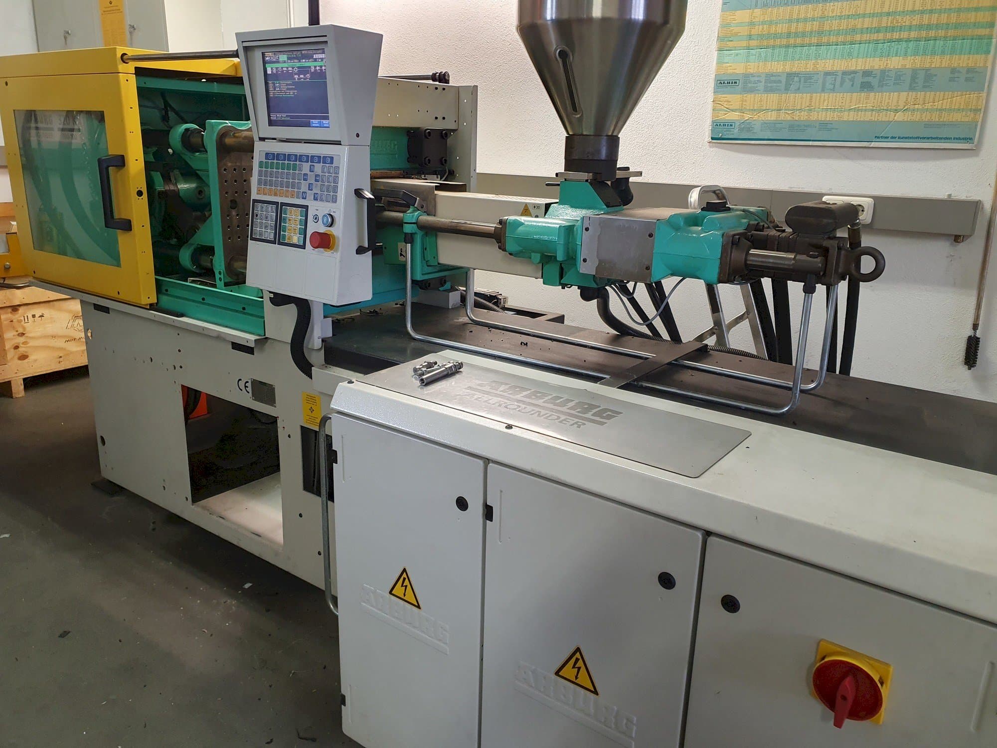 Front view of Arburg Allrounder 320 KS 700-100 machine