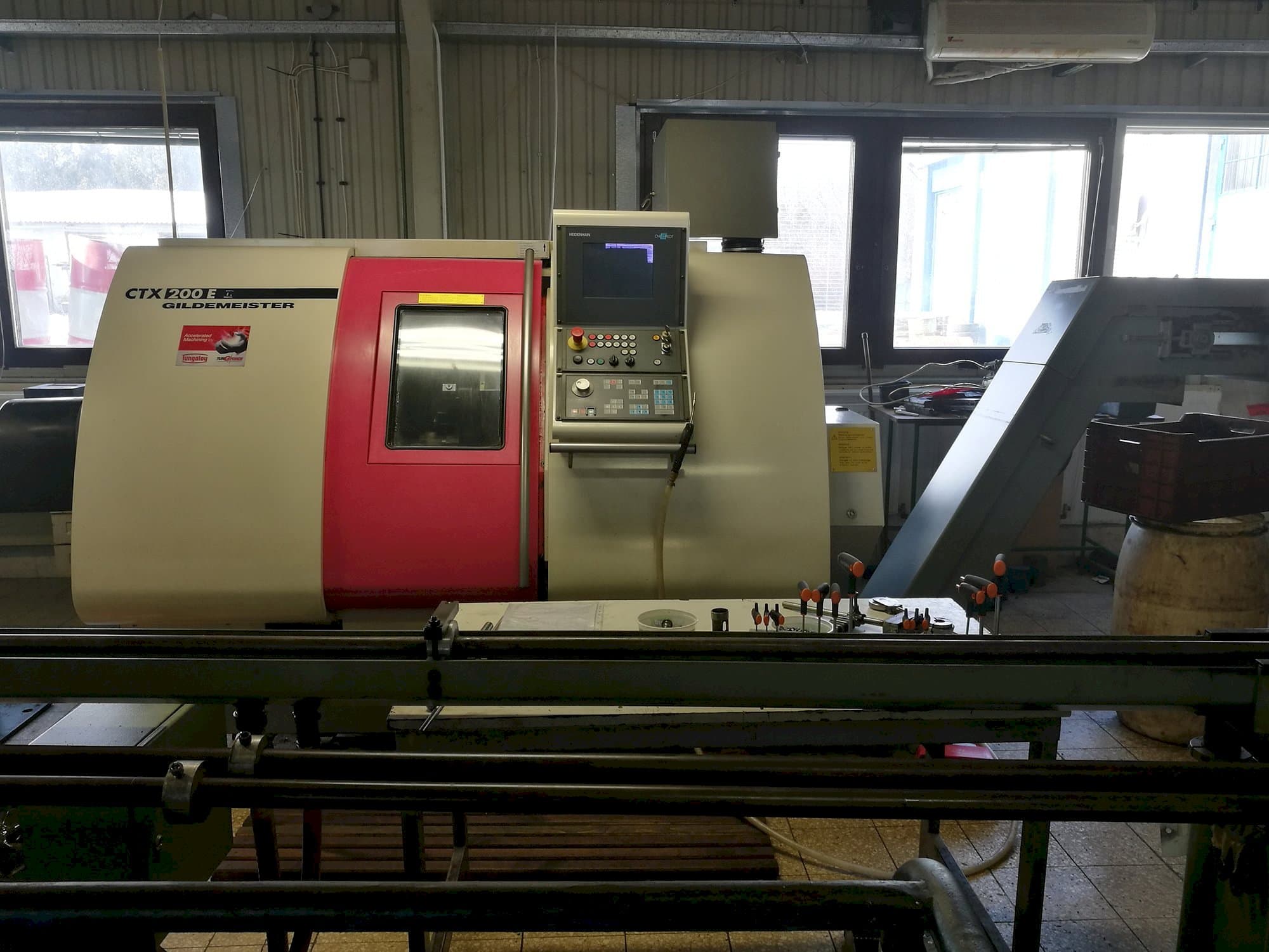 Front view of Gildemeister CTX 200 E machine