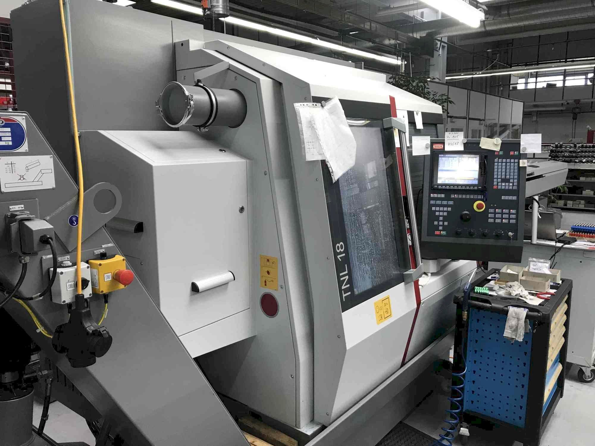 Front view of TRAUB TNL 18-9P machine
