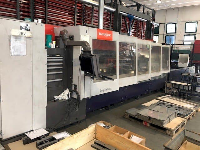Left side view of Bystronic Byspeed 3015 machine