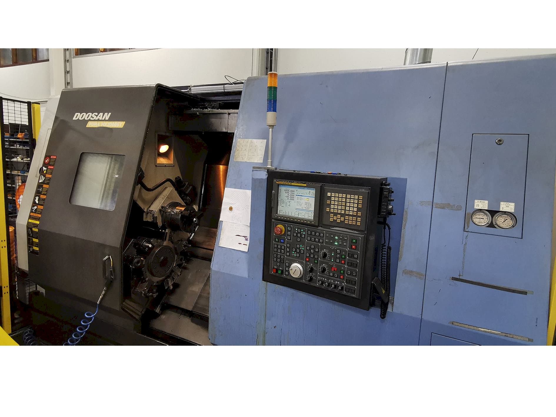 Front view of Doosan Puma MX 2000 ST machine
