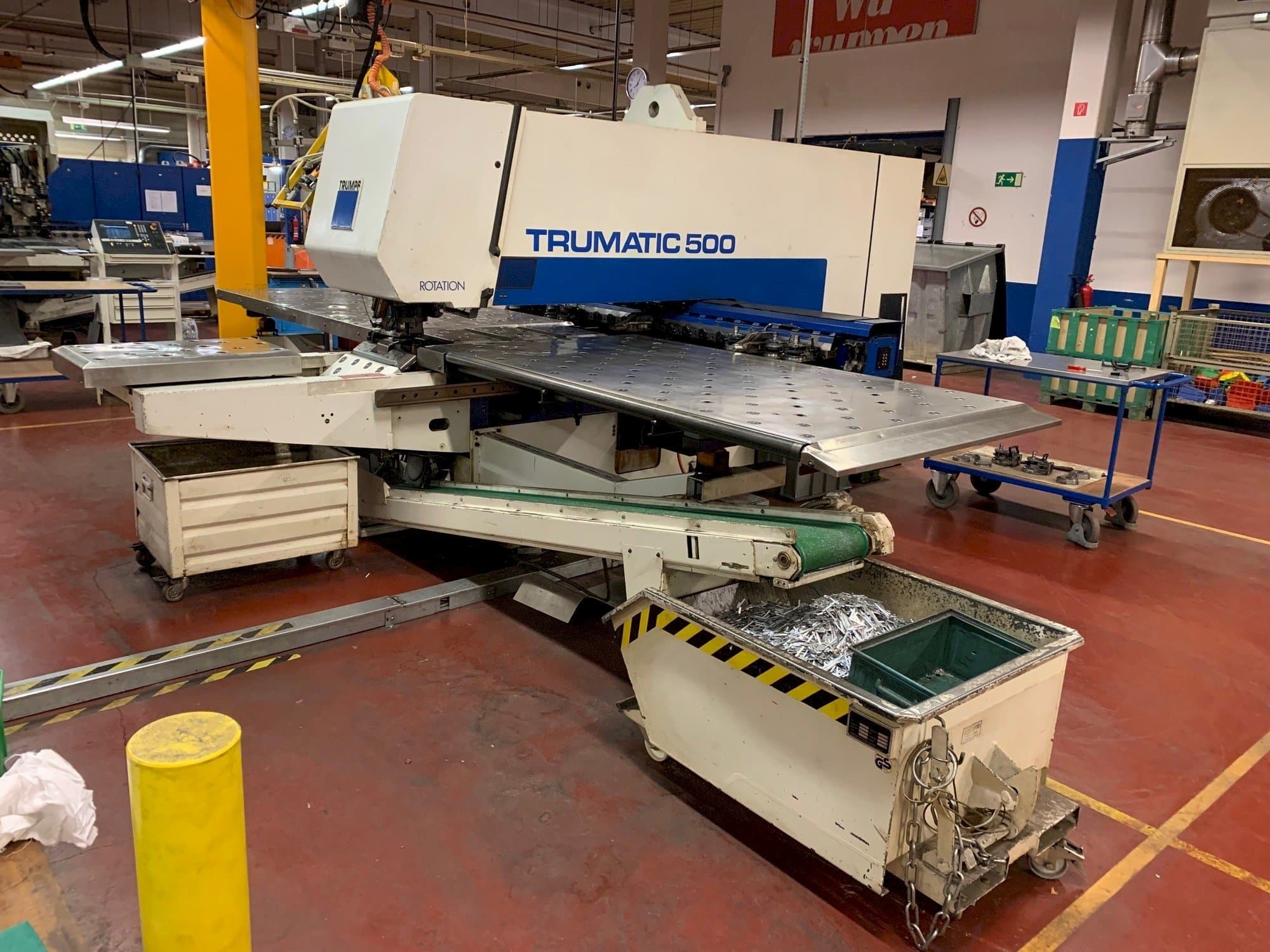 Front view of Trumpf TC 500 R machine