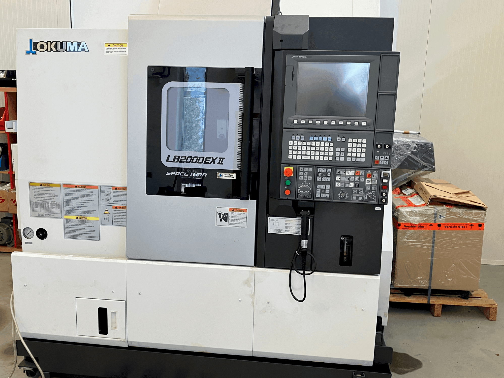 Front view of Okuma LB2000 EX II (2018)  machine