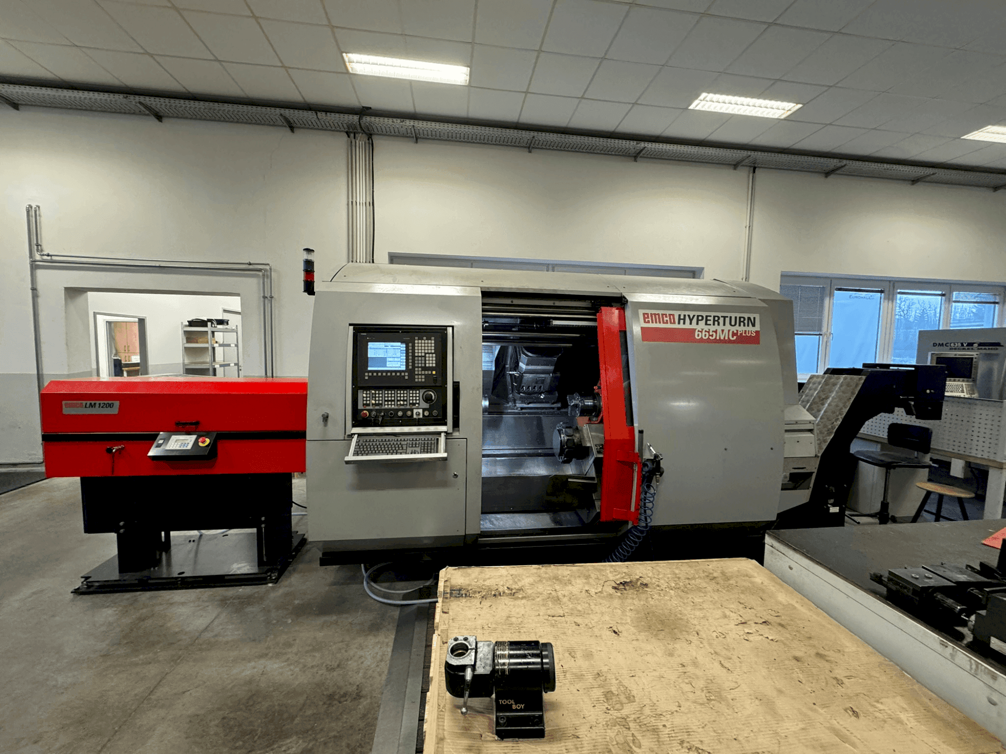 Front view of EMCO Hyperturn 665MC Plus  machine