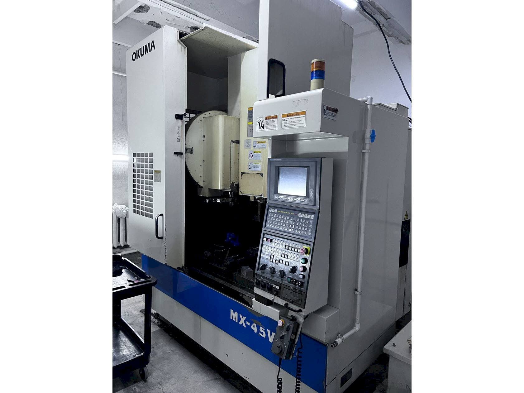 Front view of Okuma MX45-VAE machine