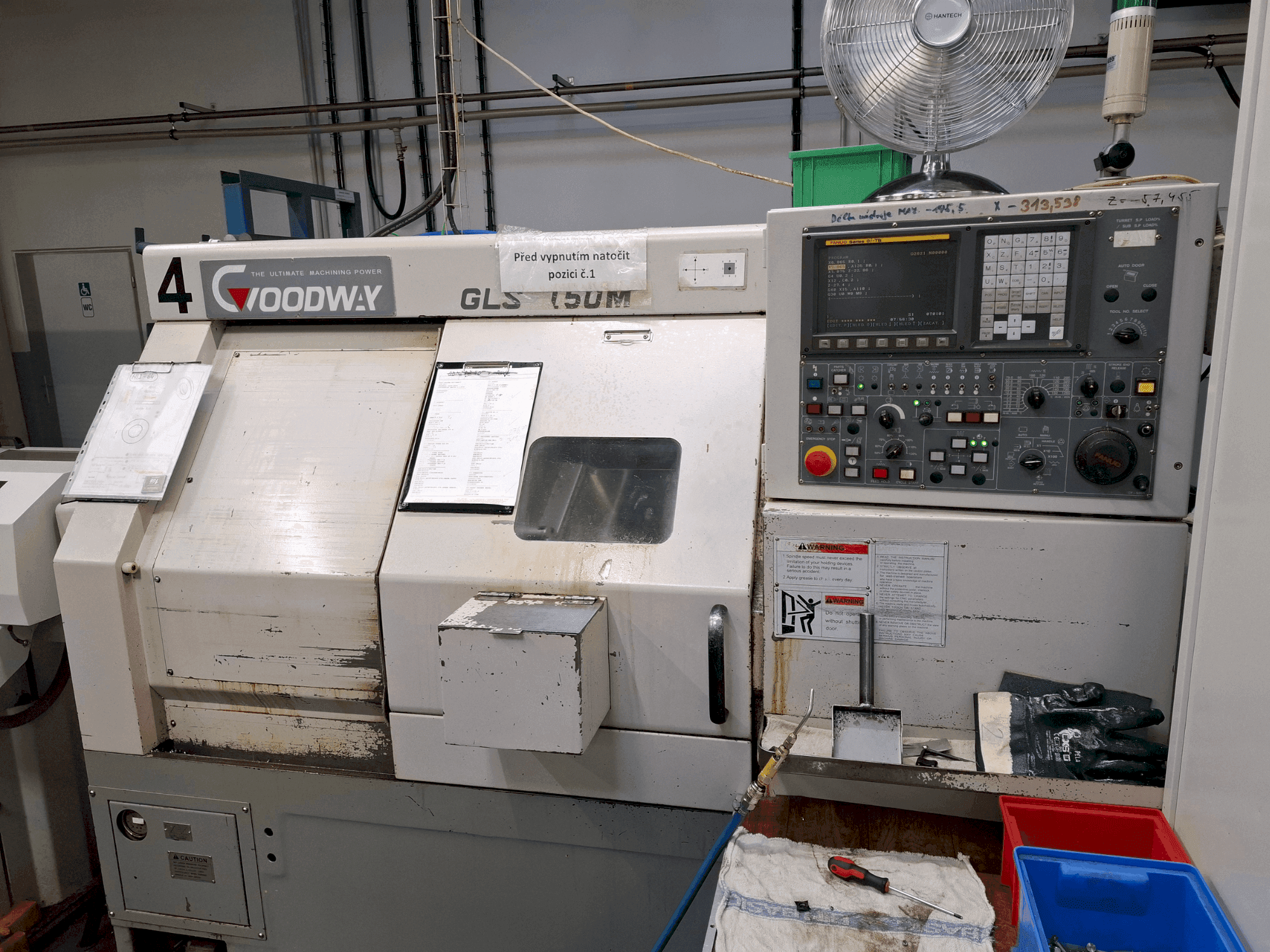 Front view of Goodway GLS 150M machine