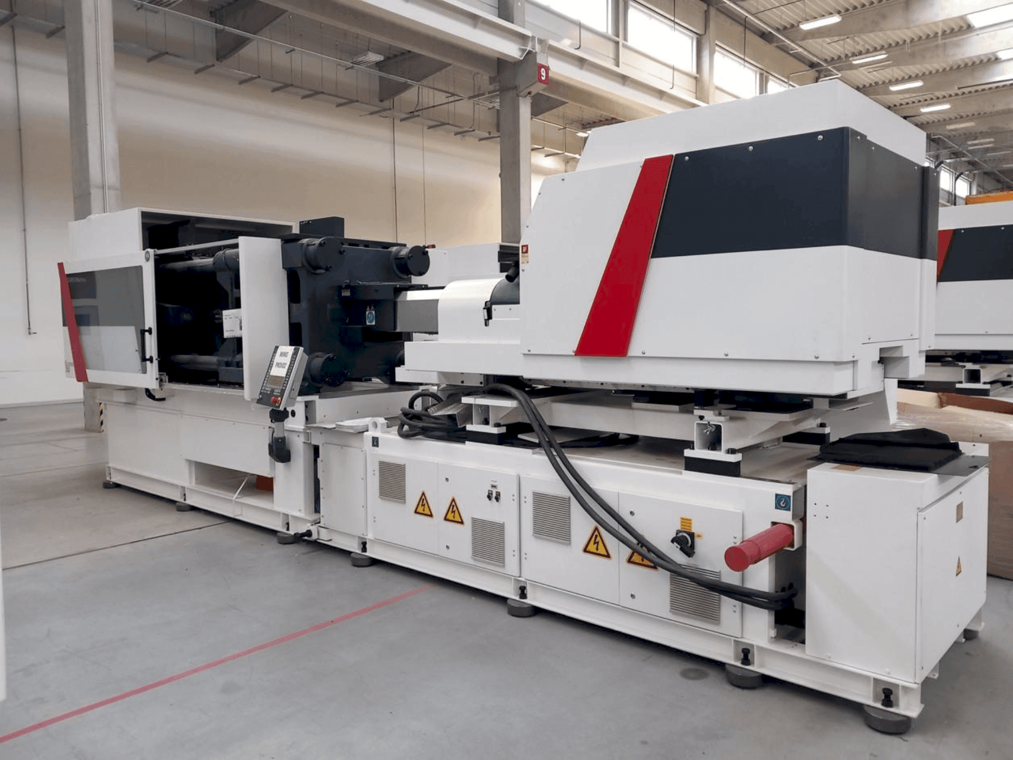 Front view of Milacron Elektron Evo 350  machine