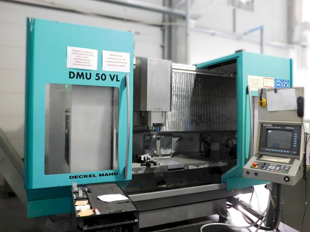 Front view of DMG DMU 50 VL machine