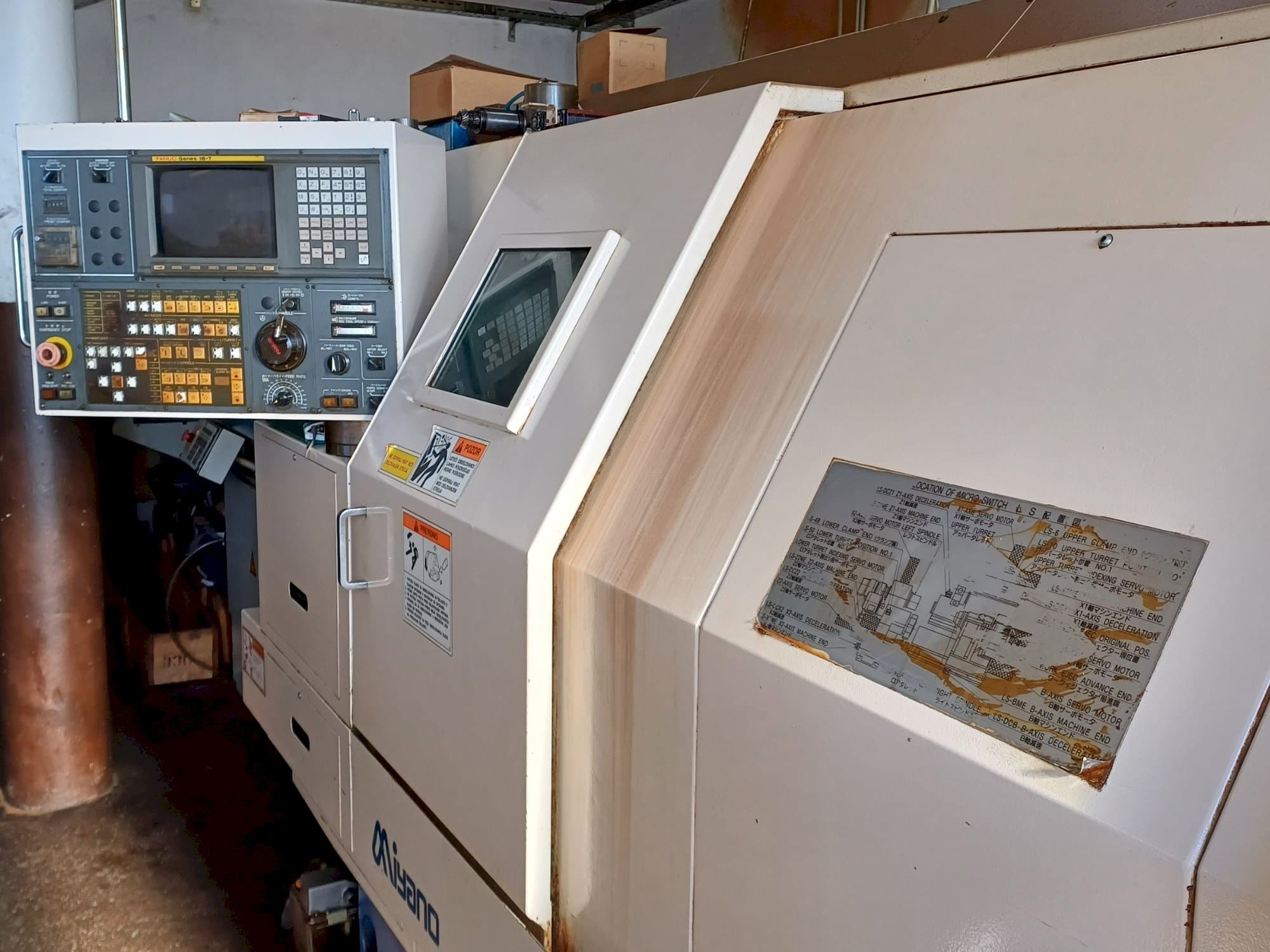 Front view of Miyano BNE 51S machine