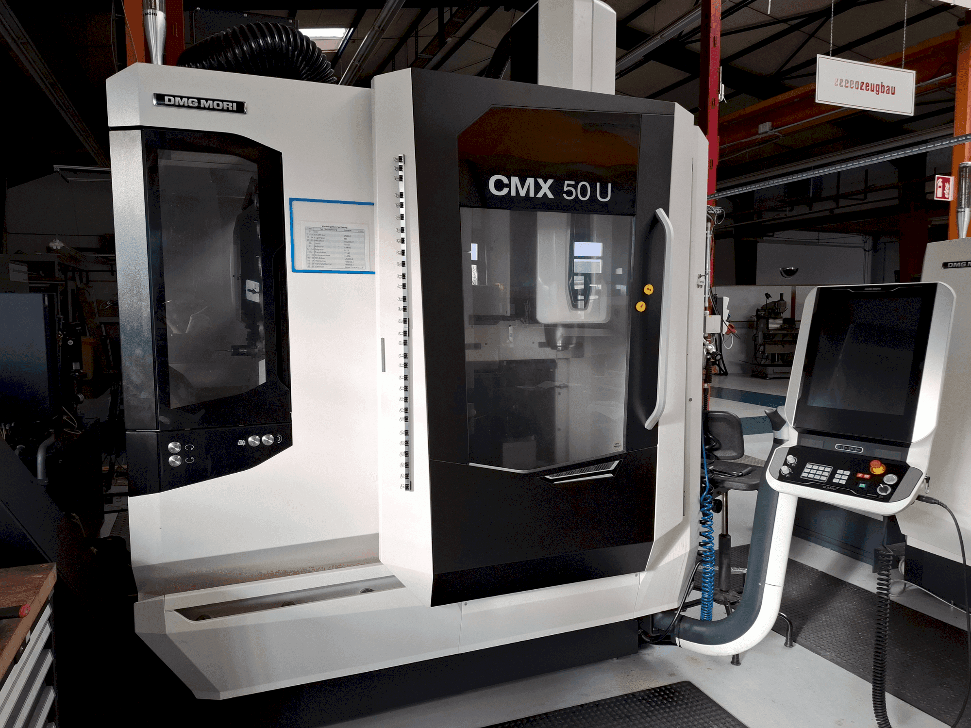 Front view of DMG MORI CMX 50U  machine
